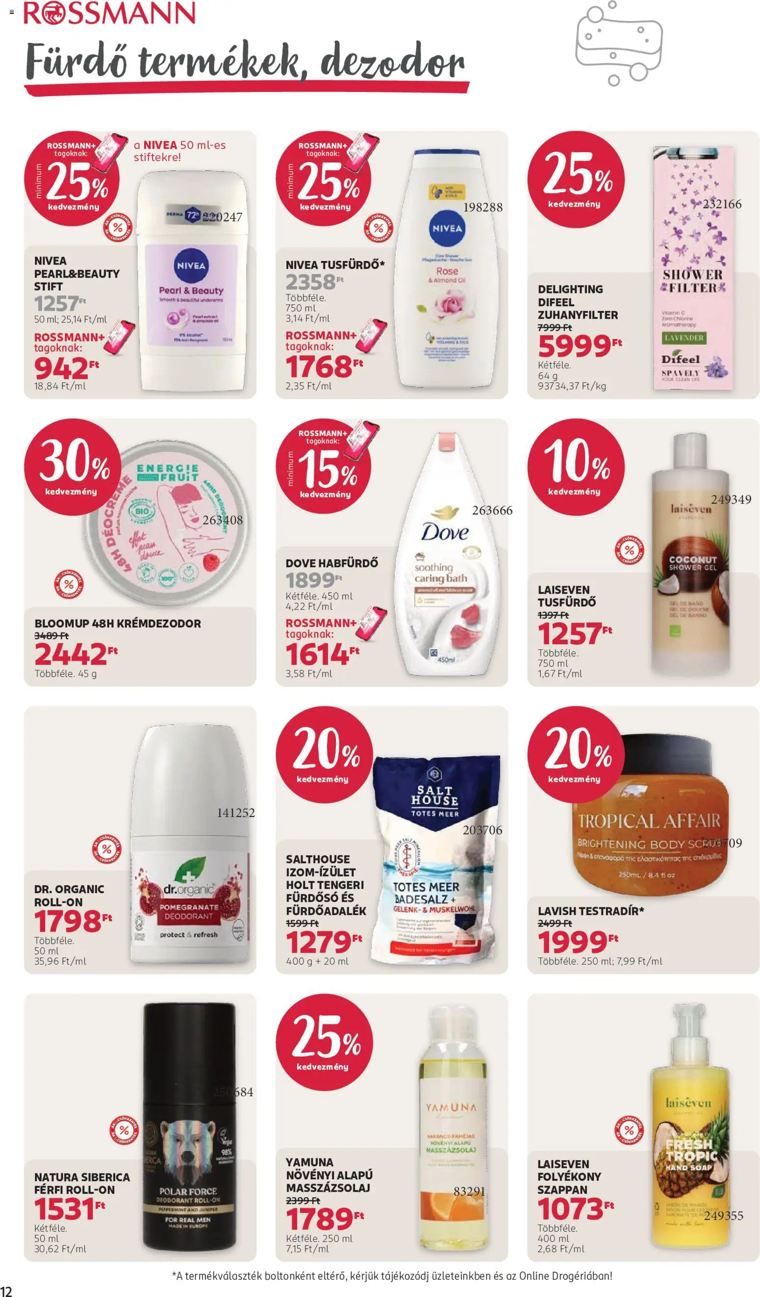 Rossmann akciós ujság - amely érvényes a következő dátumtól: 2026.10.05. | Oldal: 14 | Termékek: Body, Stift, Tusfürdő, Rosé