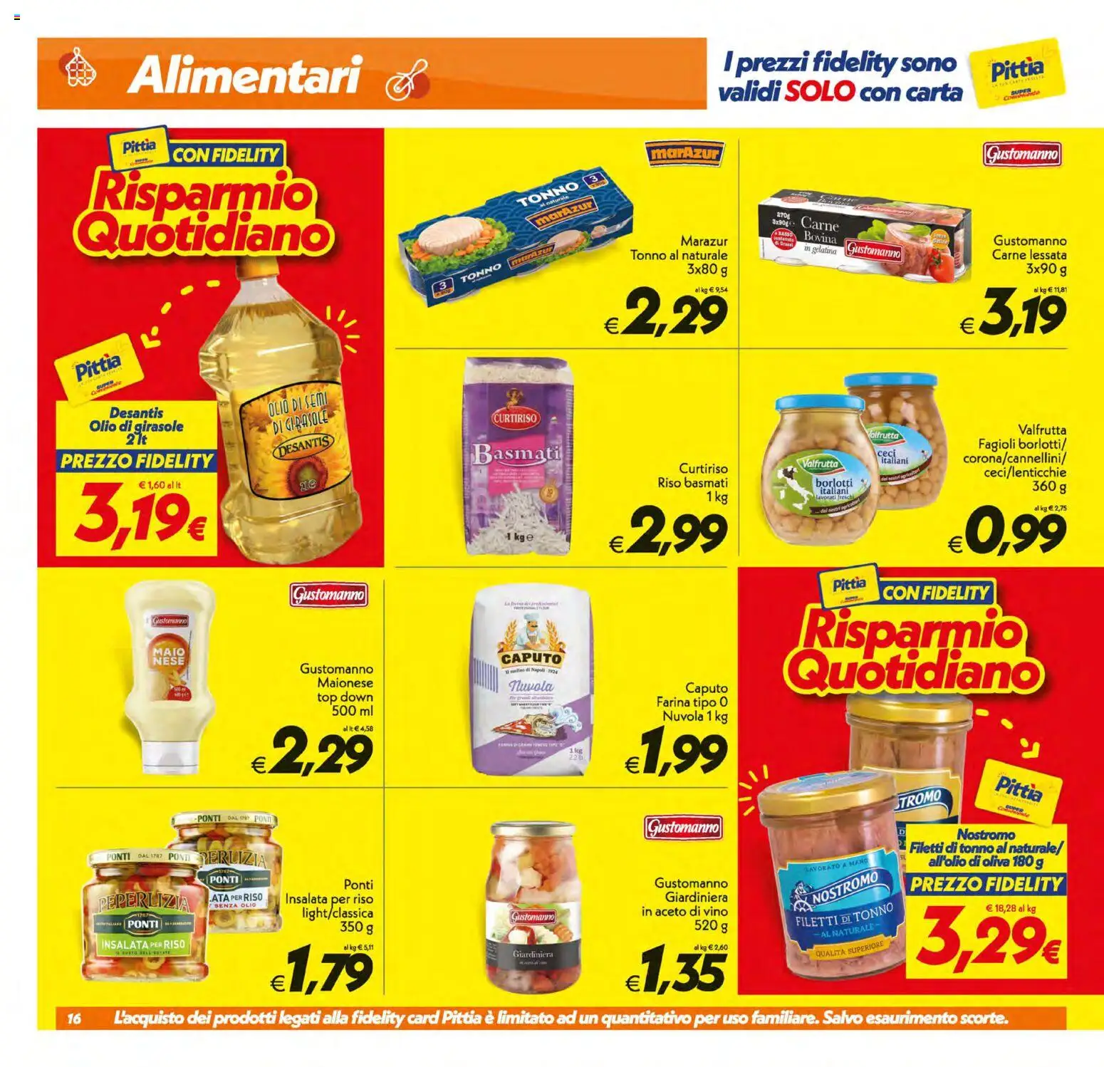 Volantino SuperConveniente del 21/08/2026 | Pagina: 16 | Prodotti: Olio, Vino, Tonno al naturale, Olio di girasole