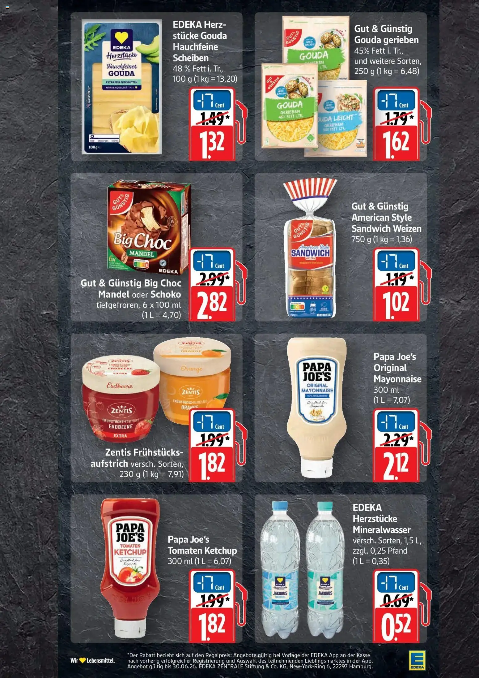 Edeka prospekt Altrip – gültig ab 29.06.2026 | Seite: 12 | Produkte: Gouda, Tomaten, Mineralwasser, Mayonnaise