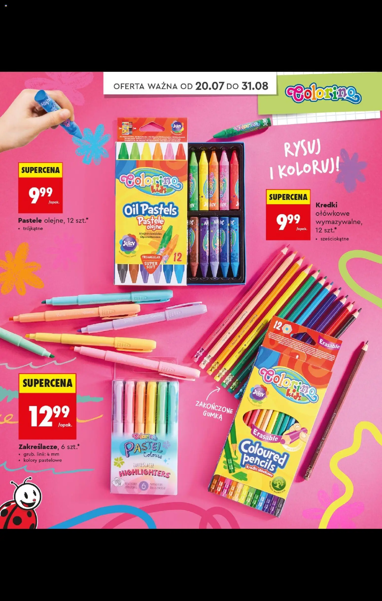 Biedronka gazetka - Do mojej szkoły idę od 20.07.2026 | Strona: 32 | Produkty: Kredki