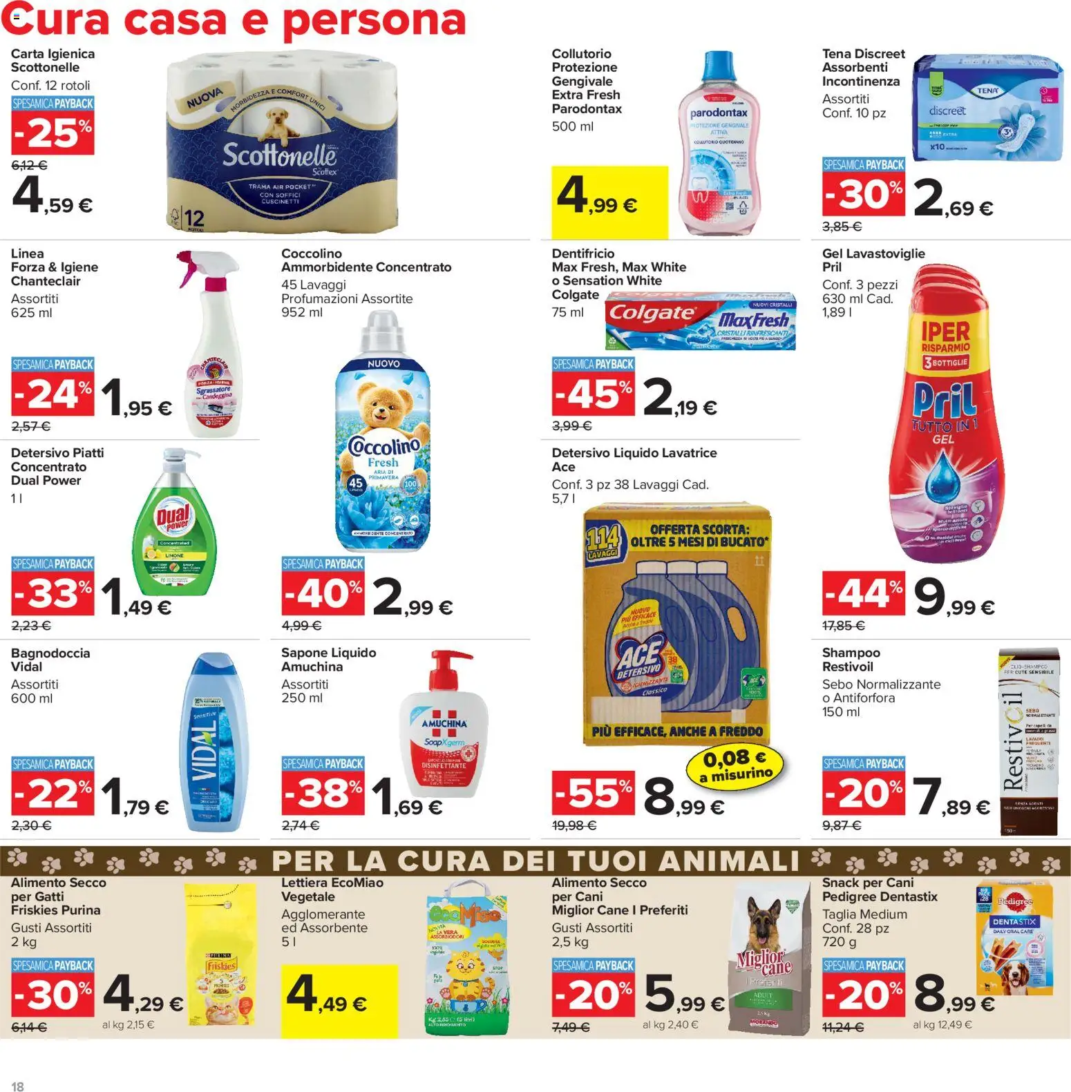Volantino Carrefour del 13/07/2026 | Pagina: 18 | Prodotti: Sapone, Dentifricio, Collutorio, Sgrassatore