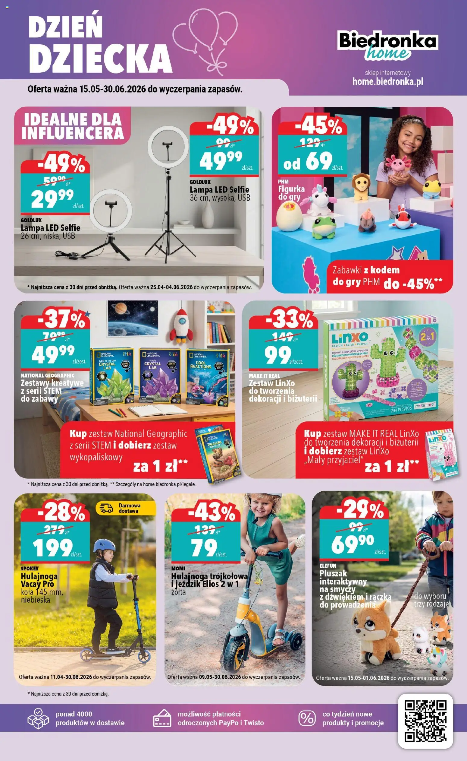 Biedronka Polsko leták - Home od 16.05.2026 | Strana: 3 | Produkty: USB, Lampa, Kola, LED