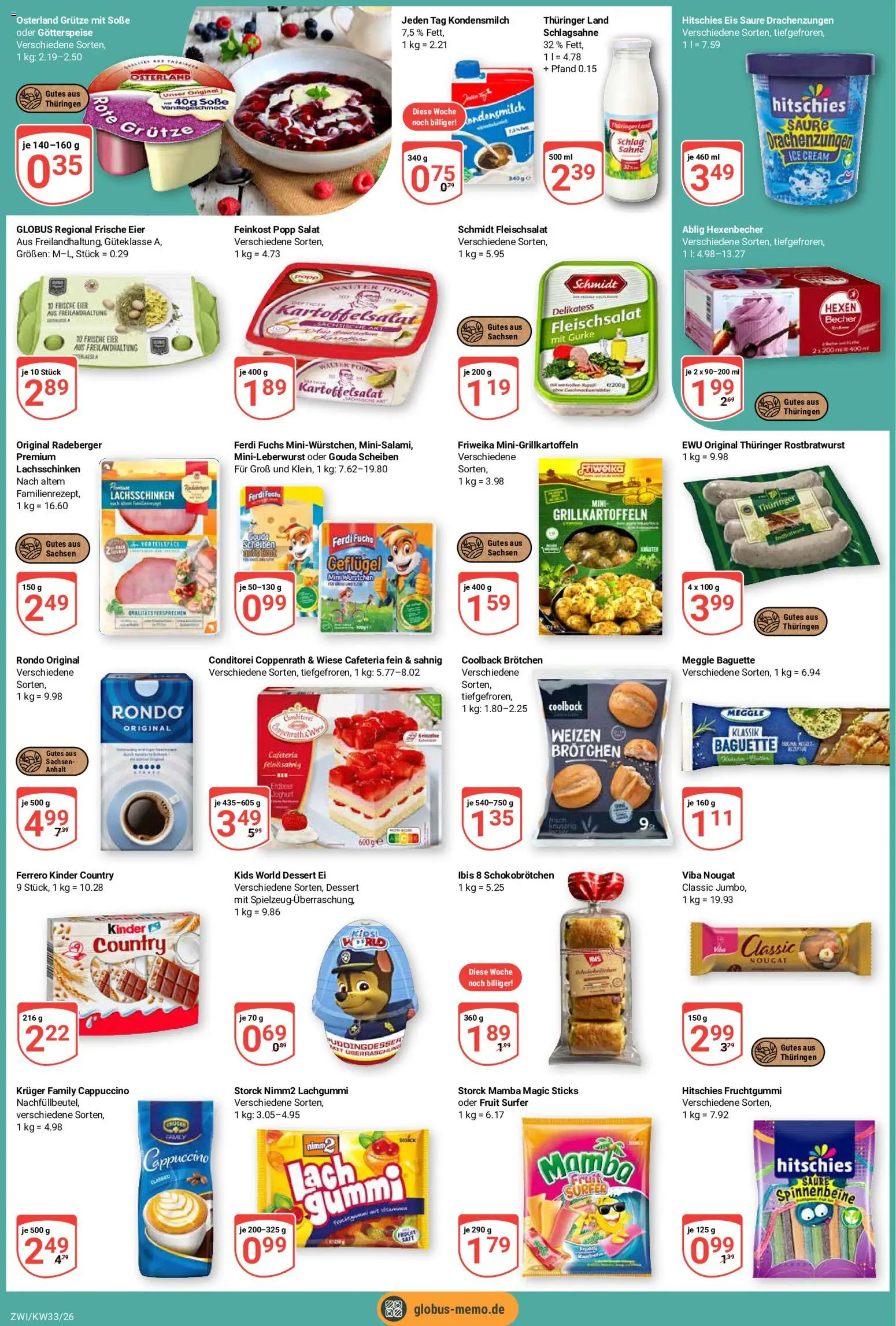 Globus Prospekt Zwickau – gültig ab 10.08.2026 | Seite: 5 | Produkte: Gouda, Baguette, Sahne, Kinder country