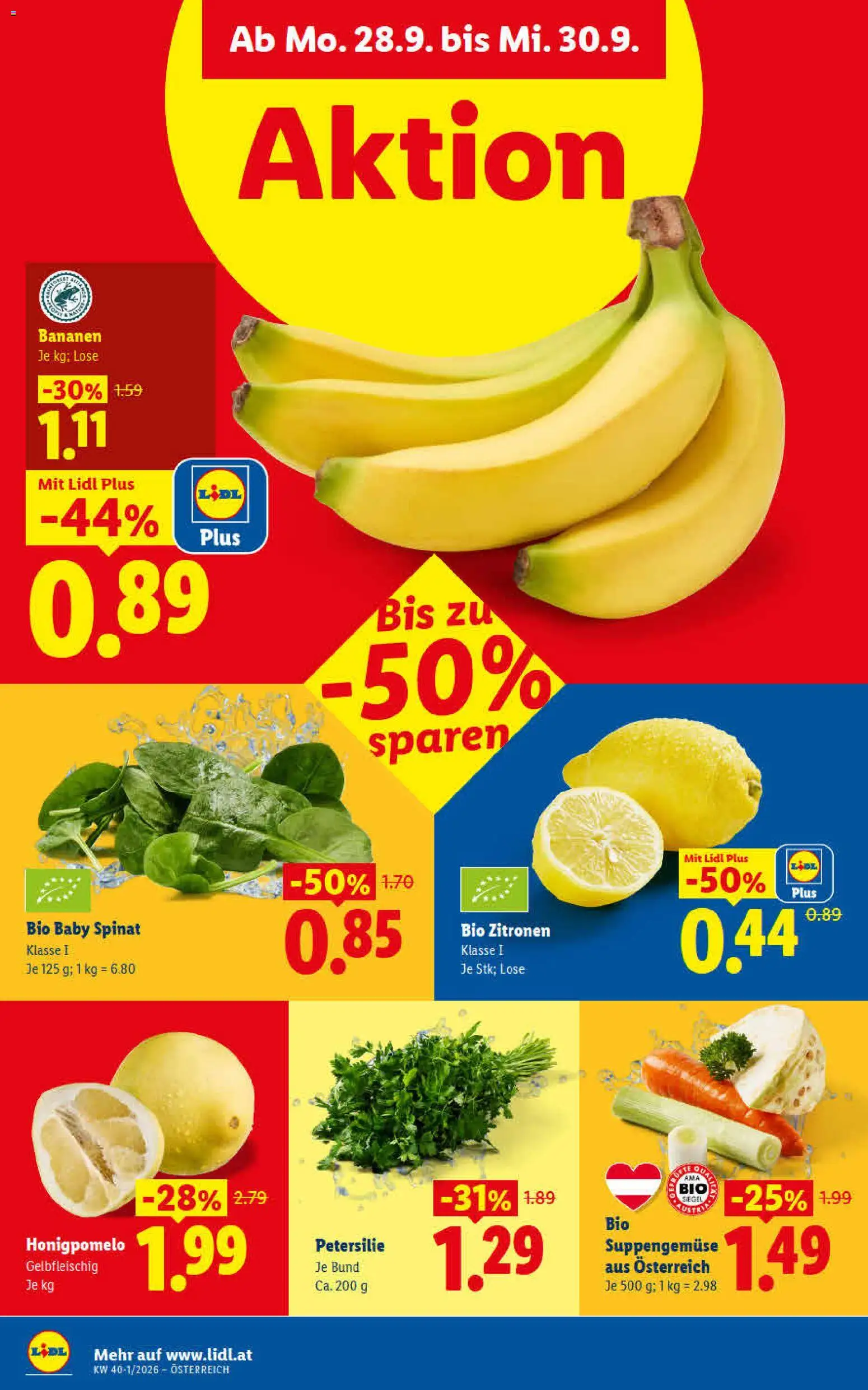 Lidl - Flugblatt gültig ab 24.09.2026 | Seite: 45 | Produkte: Petersilie, Bananen