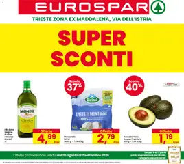 Anteprima del volantino Eurospar volantino Trieste valido a partire dal 20/08/2026