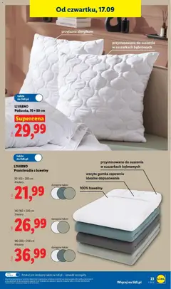 Pogląd oferty "LIVARNO Poduszka, 70 x 80 cm, Poduszka przyjazna alergikom, przystosowana do suszenia w suszarkach bębnowych." - ważna od 14.09.2026 | Strona: 27
