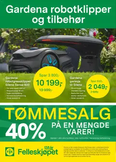 Forhåndsvisning av Felleskjøpet kundeavis gyldig fra 22/06/2026 | Side: 8 | Produkter: Robotgressklipper