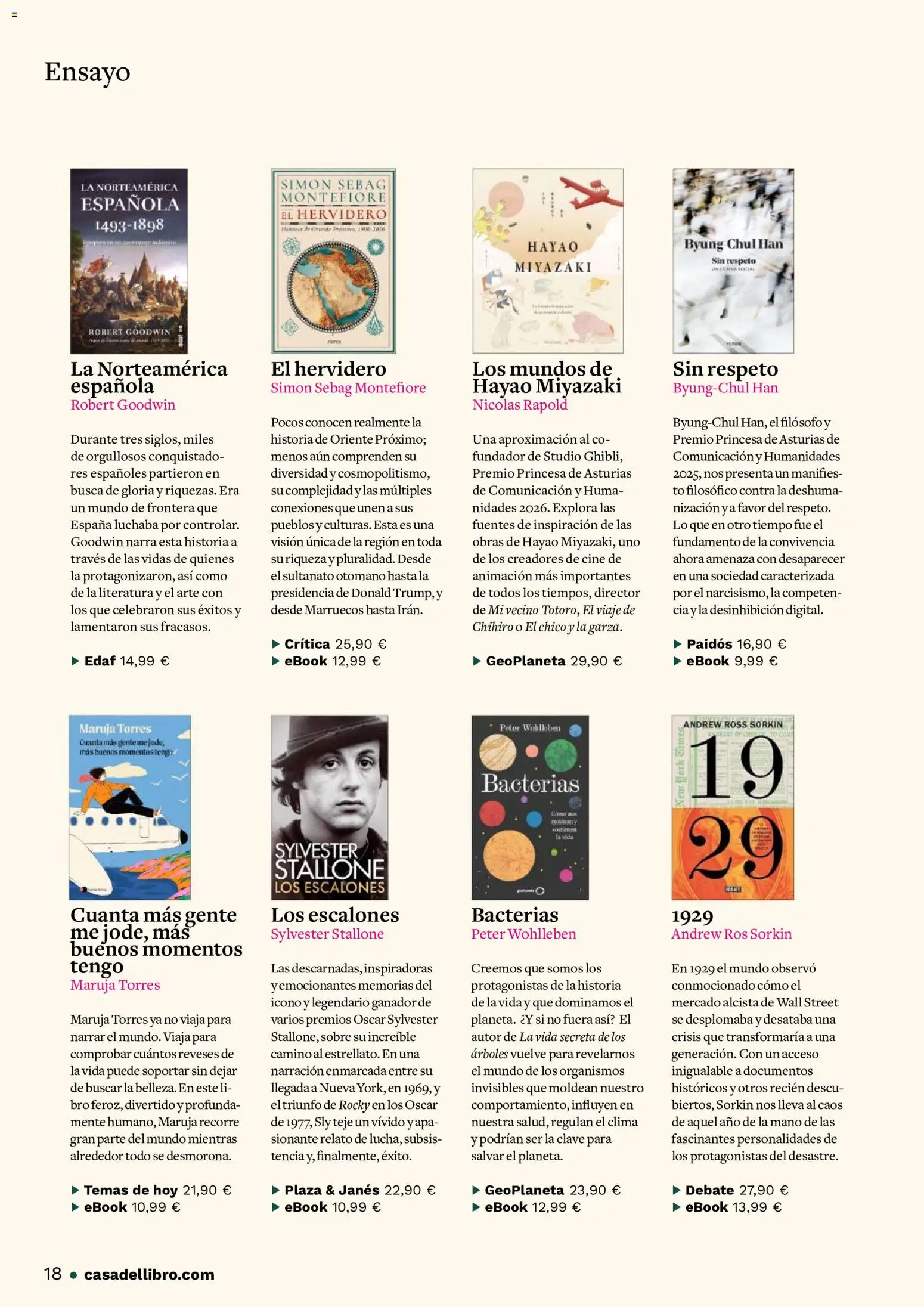 Casa del libro folleto │ válido desde el 16/10/2026 | Página: 18