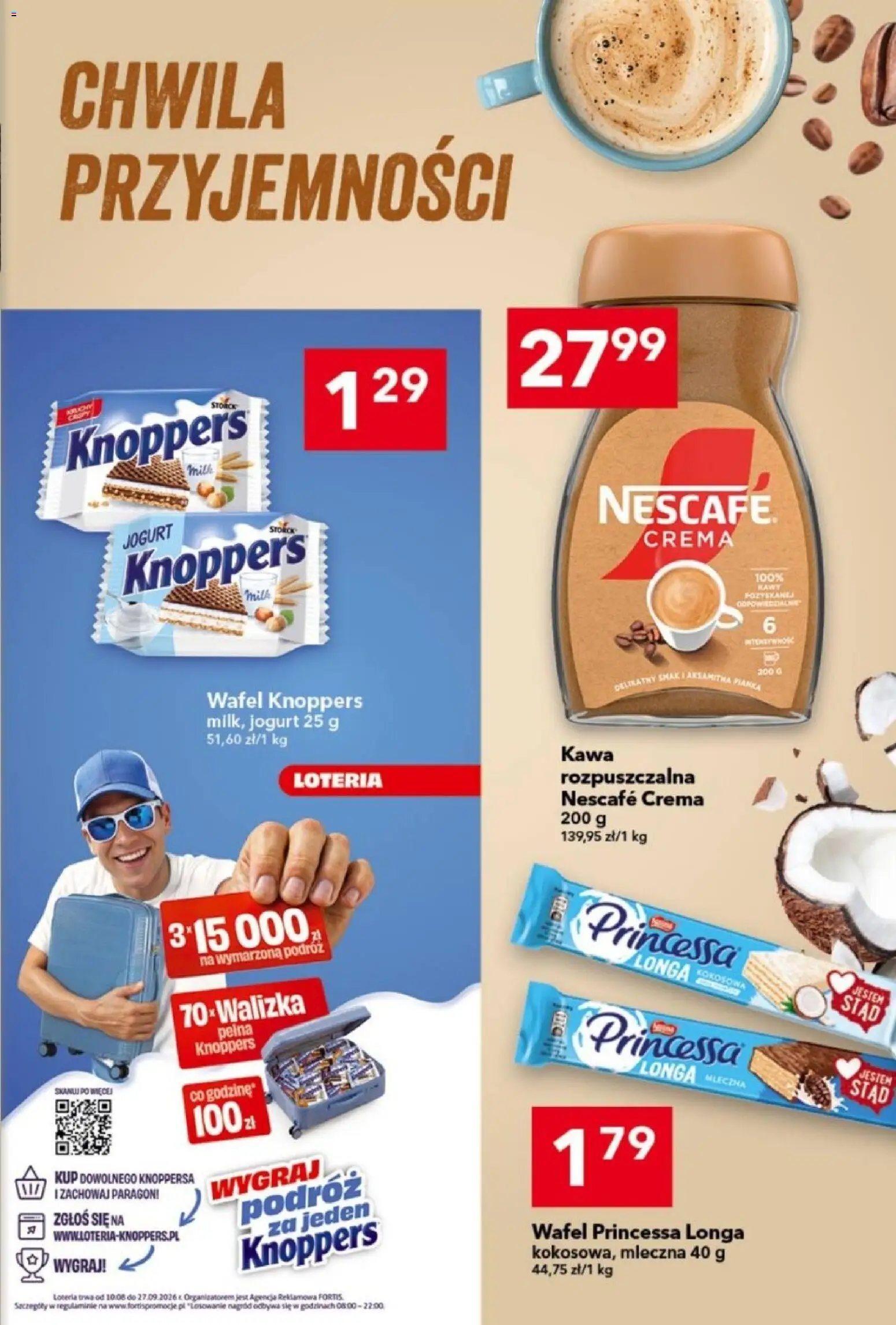Lewiatan gazetka od 13.08.2026 | Strona: 5 | Produkty: Knoppers, Nescafe, Jogurt, Kawa
