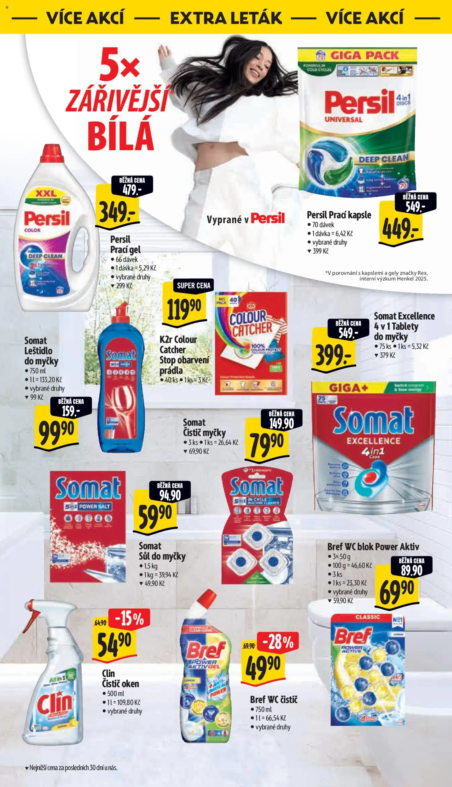 Albert leták - Hypermarket - Vestec od 22.07.2026 | Strana: 52 | Produkty: Tablety do myčky, Čistič myčky, Prací gel, Kapsle