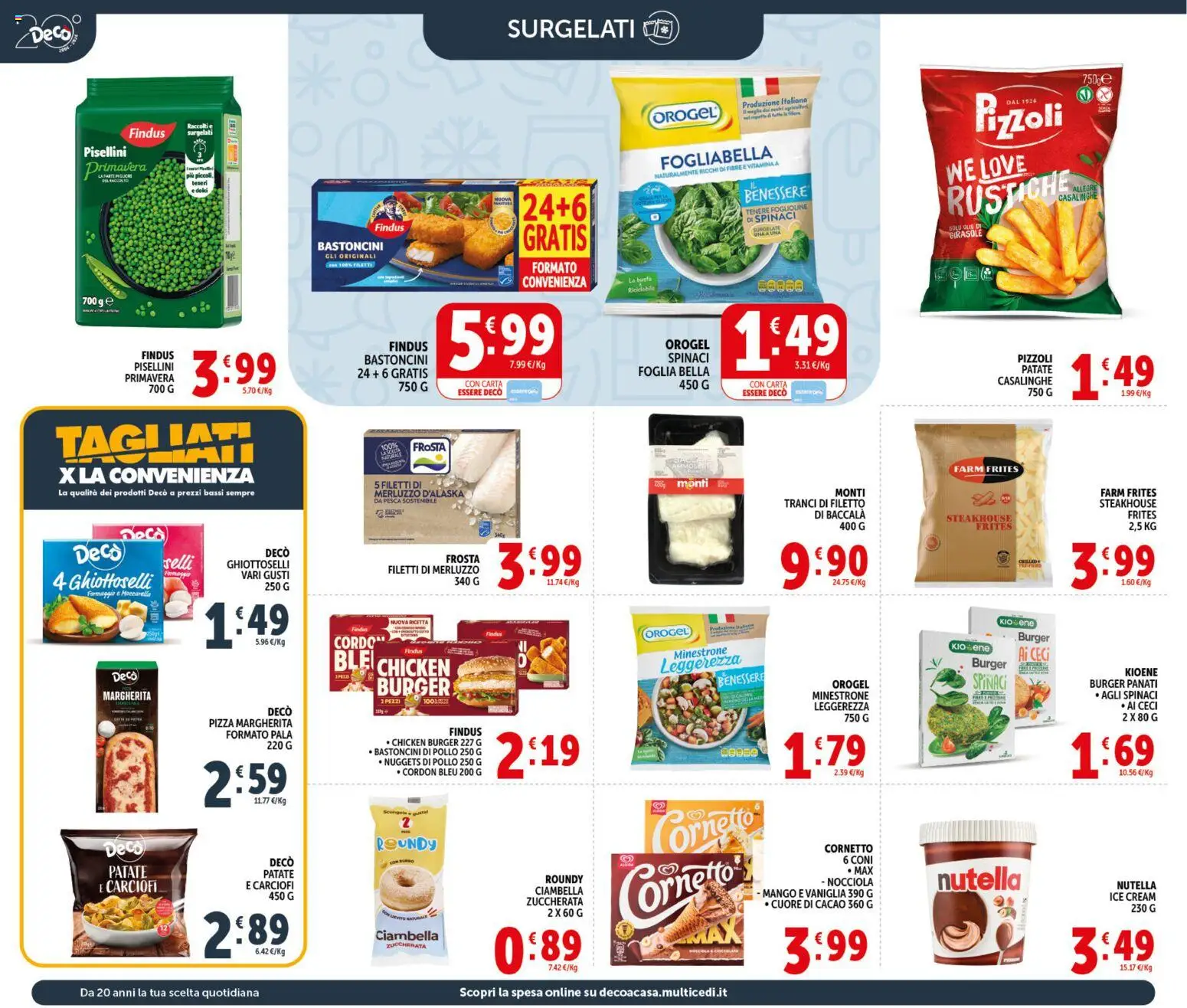 Volantino Decò del 20.05.2026 | Pagina: 8 | Prodotti: Pollo, Cornetto, Formaggio, Cacao
