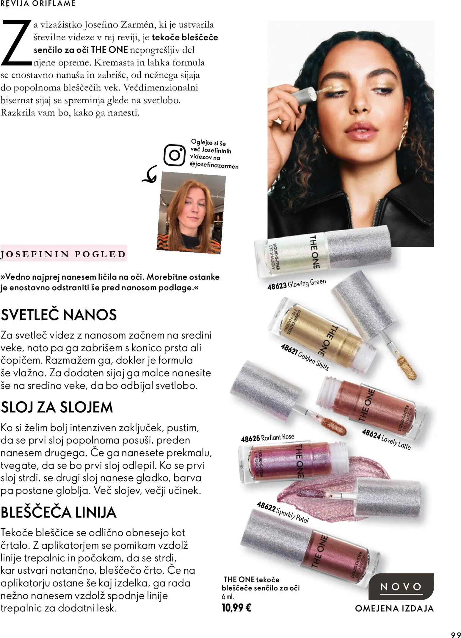 Novi Oriflame katalog ponudbe – veljaven od 07.10.2026 | Stran: 99 | Izdelki: Revija, Licila, Sencilo za oci, Senčilo