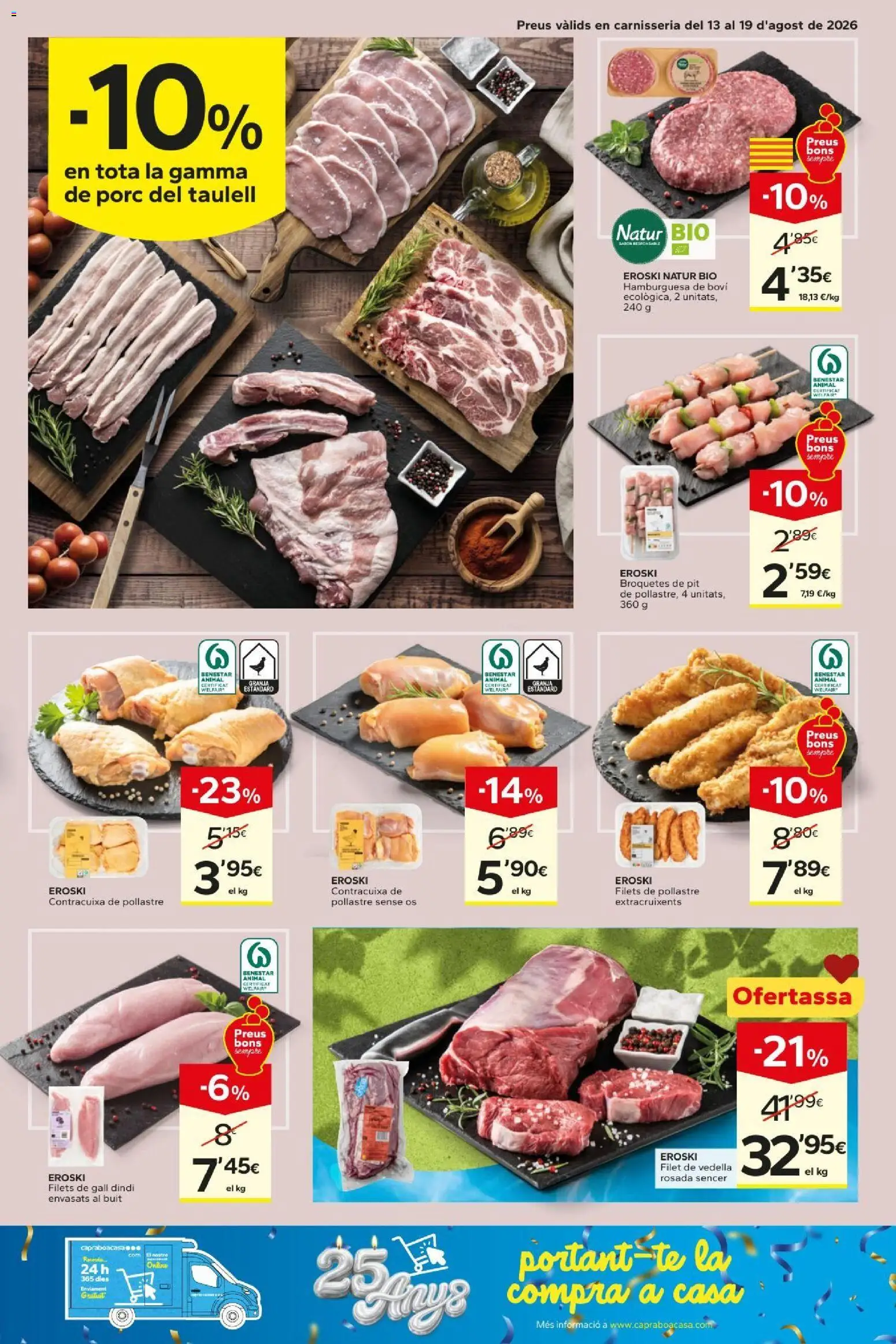 Caprabo folleto │ válido desde el 13/08/2026 | Página: 7 | Productos: Té, Hamburguesa