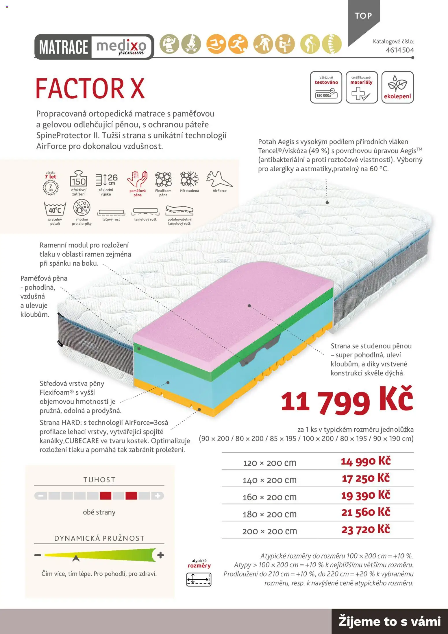 ASKO nábytek leták - Nabídka matrací od 01.01.2026 | Strana: 43 | Produkty: Matrace, Rošt, Pěna