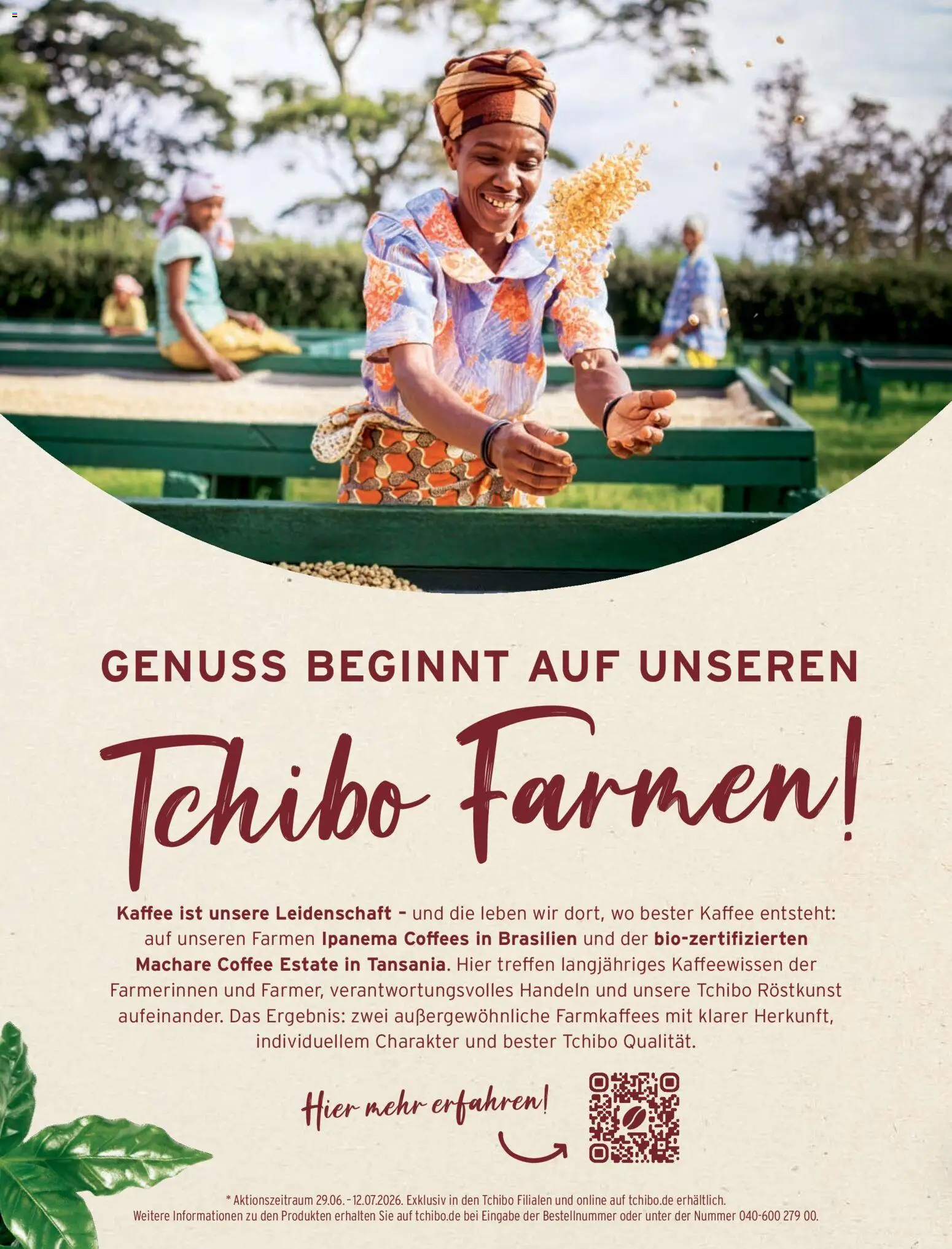 Angebote Tchibo | 01.07.2026 | Wie erhält man einen begrenzten Rabatt? | Deutschland