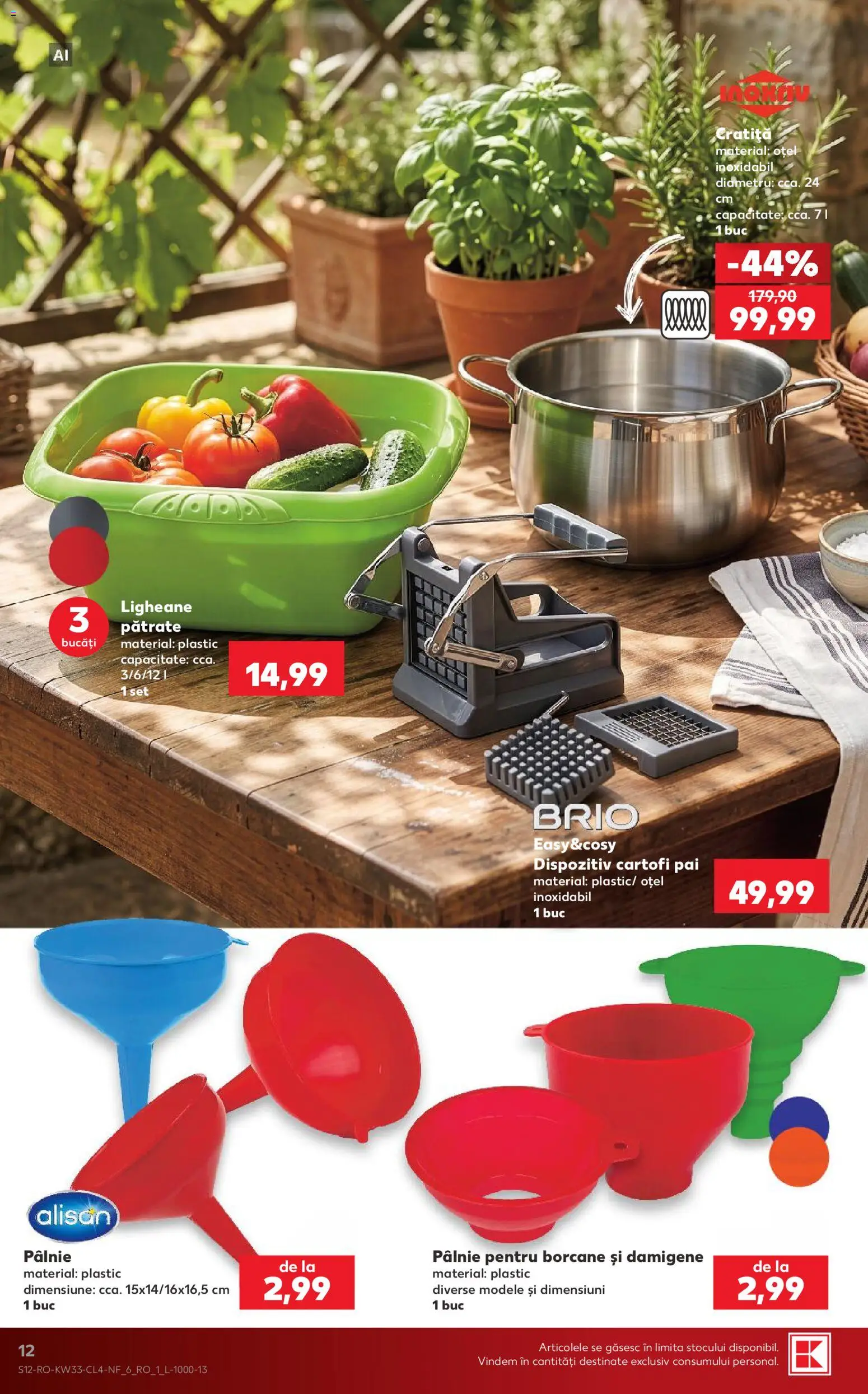 Noul catalog Kaufland – valabil de la 12.08.2026 | Pagină: 12 | Produse: Cratiță, Cartofi