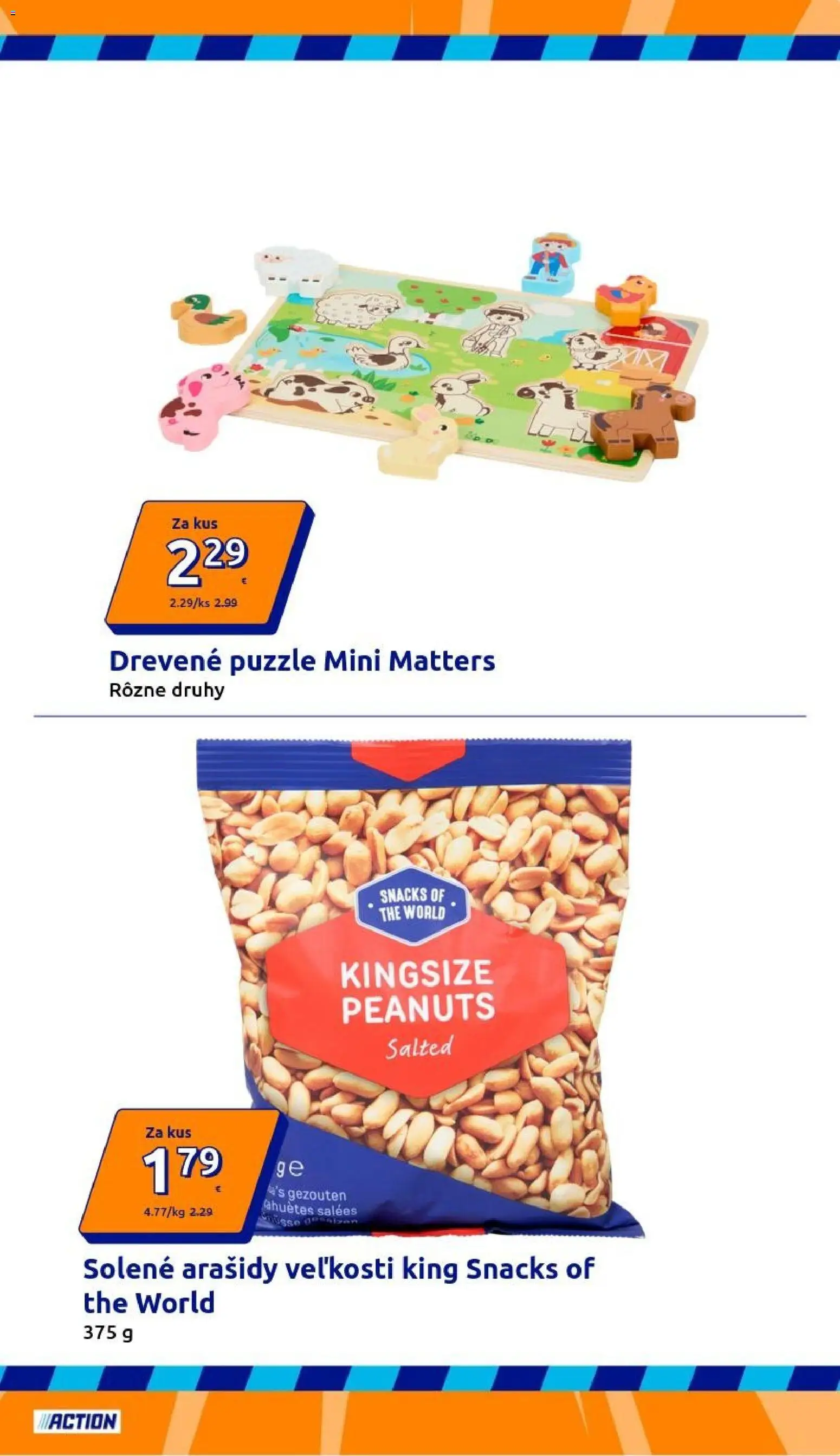 Nové Action akcie – leták je platný od 23.09.2026 | Strana: 21 | Produkty: Puzzle, Arašidy