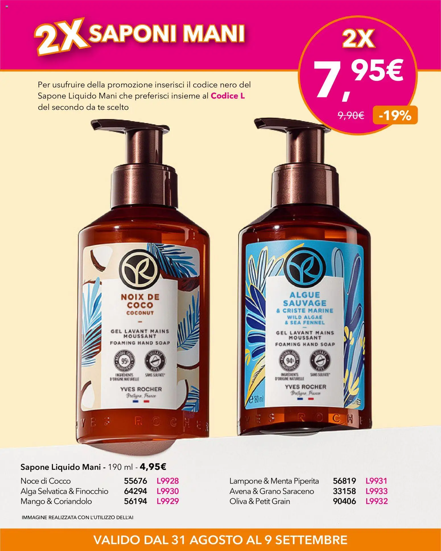 Volantino Yves Rocher del 31/08/2026 | Pagina: 3 | Prodotti: Tè, Mango, Cocco, Menta