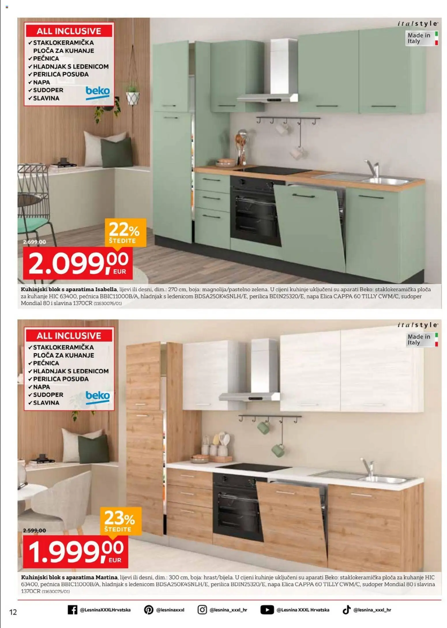 Lesnina katalog | vrijedi od 13.07.2026 | Stranica: 12 | Proizvodi: Perilica posuđa, Hladnjak, Pećnica, Ploča za kuhanje