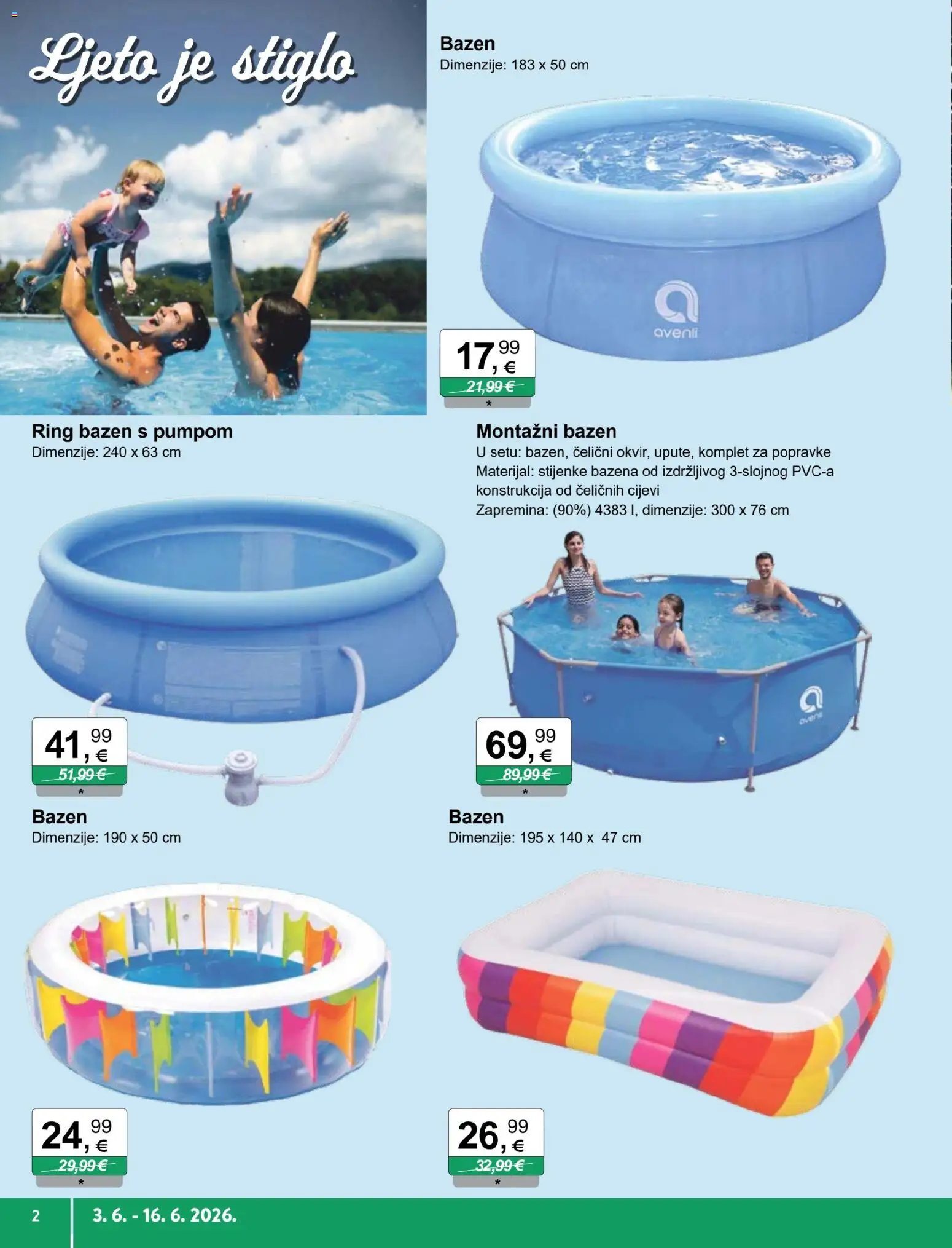 KTC katalog | vrijedi od 03.06.2026 | Stranica: 2 | Proizvodi: Bazen, Cijevi