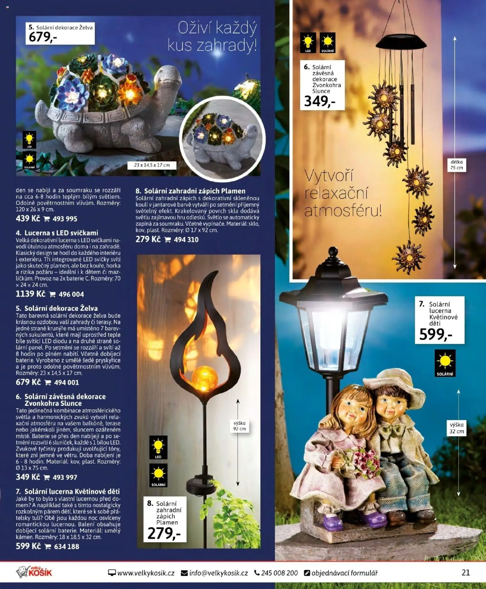 Velký Košík katalog srpen 2026 od 01.08.2026 | Strana: 21 | Produkty: Zvonkohra, Svíčky, LED, Dekorace