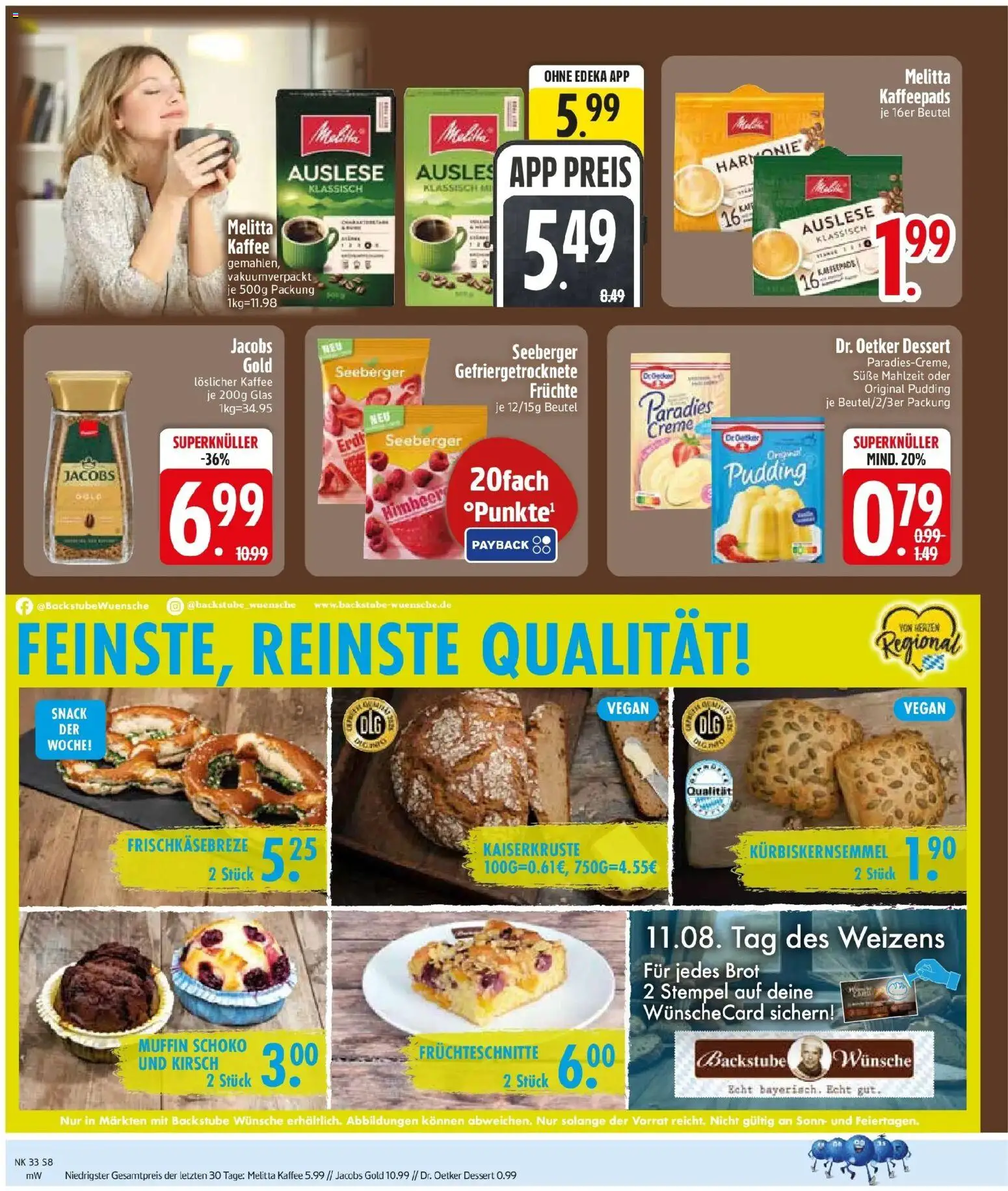 Edeka Prospekt München (ab 10.08.2026) » Angebote Online | Seite: 10 | Produkte: Melitta, Kaffeepads, Pudding, Löslicher Kaffee