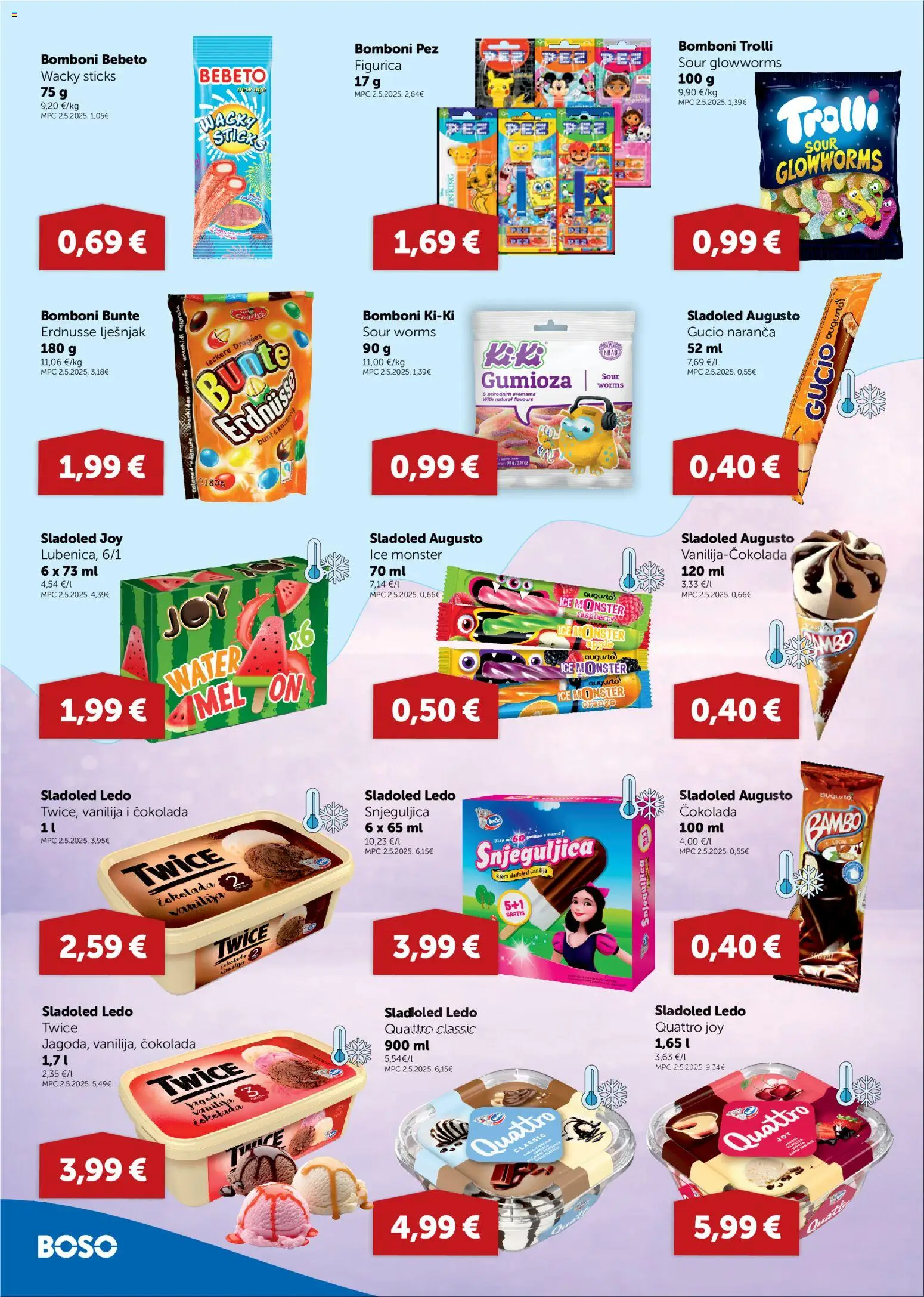 Boso katalog | vrijedi od 21.05.2026 | Stranica: 8 | Proizvodi: Čokolada, Ledo, Lješnjak, Sladoled