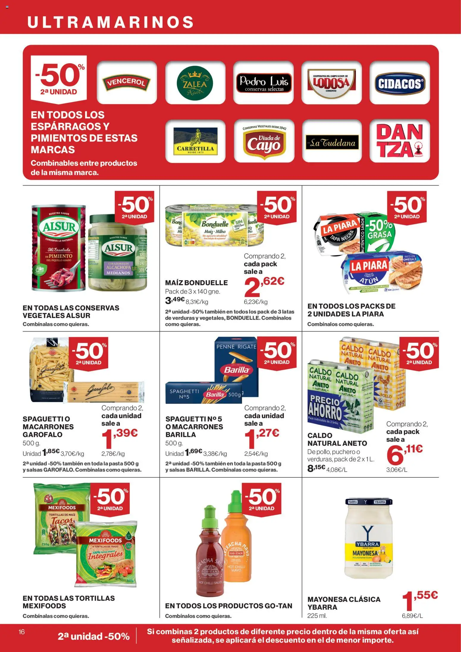 Supercor folleto │ válido desde el 10/09/2026 | Página: 16 | Productos: Espárragos, Pasta, Pimiento, Pollo