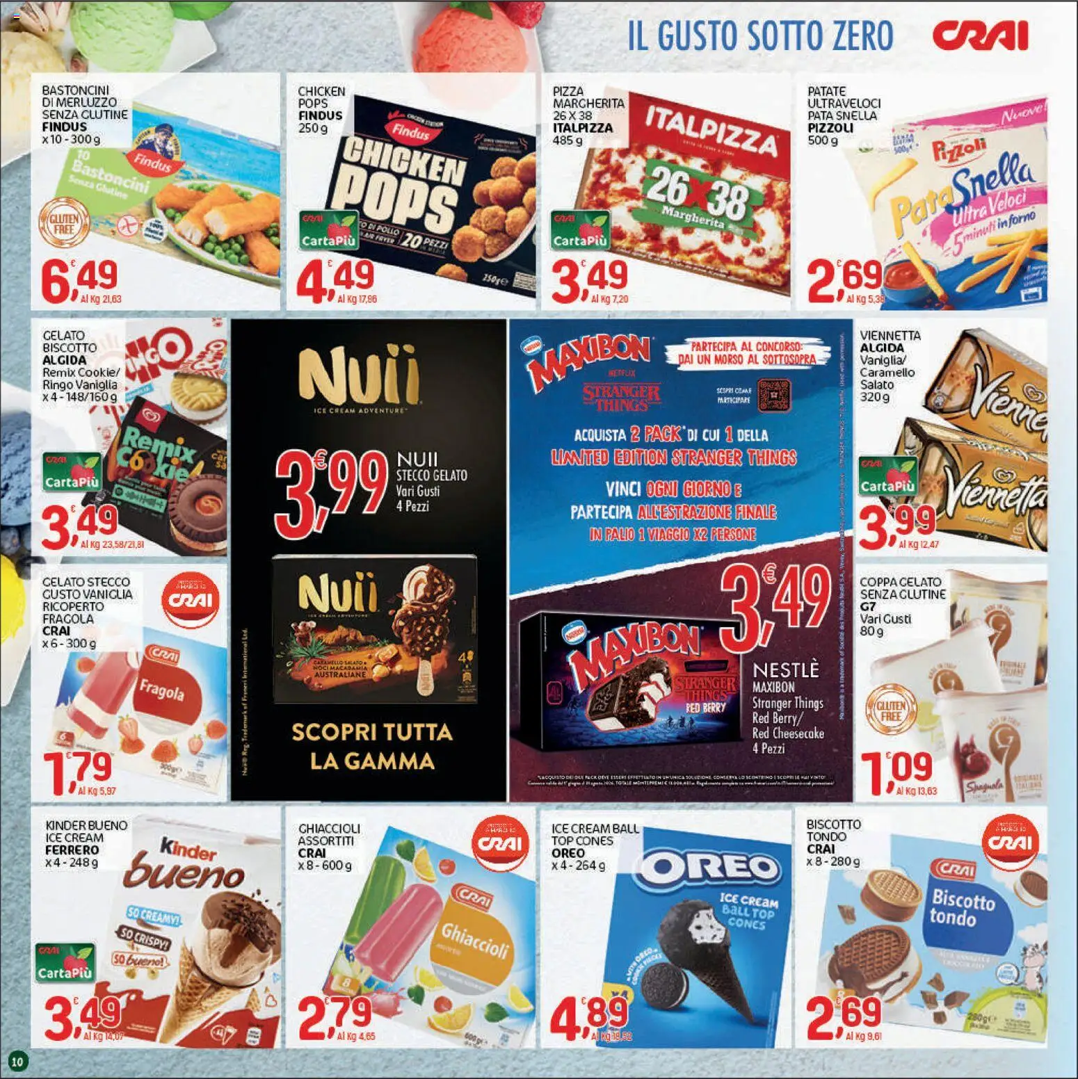 Volantino CRAI del 06/08/2026 | Pagina: 10 | Prodotti: Pollo, Ghiaccioli, Gelato, Top