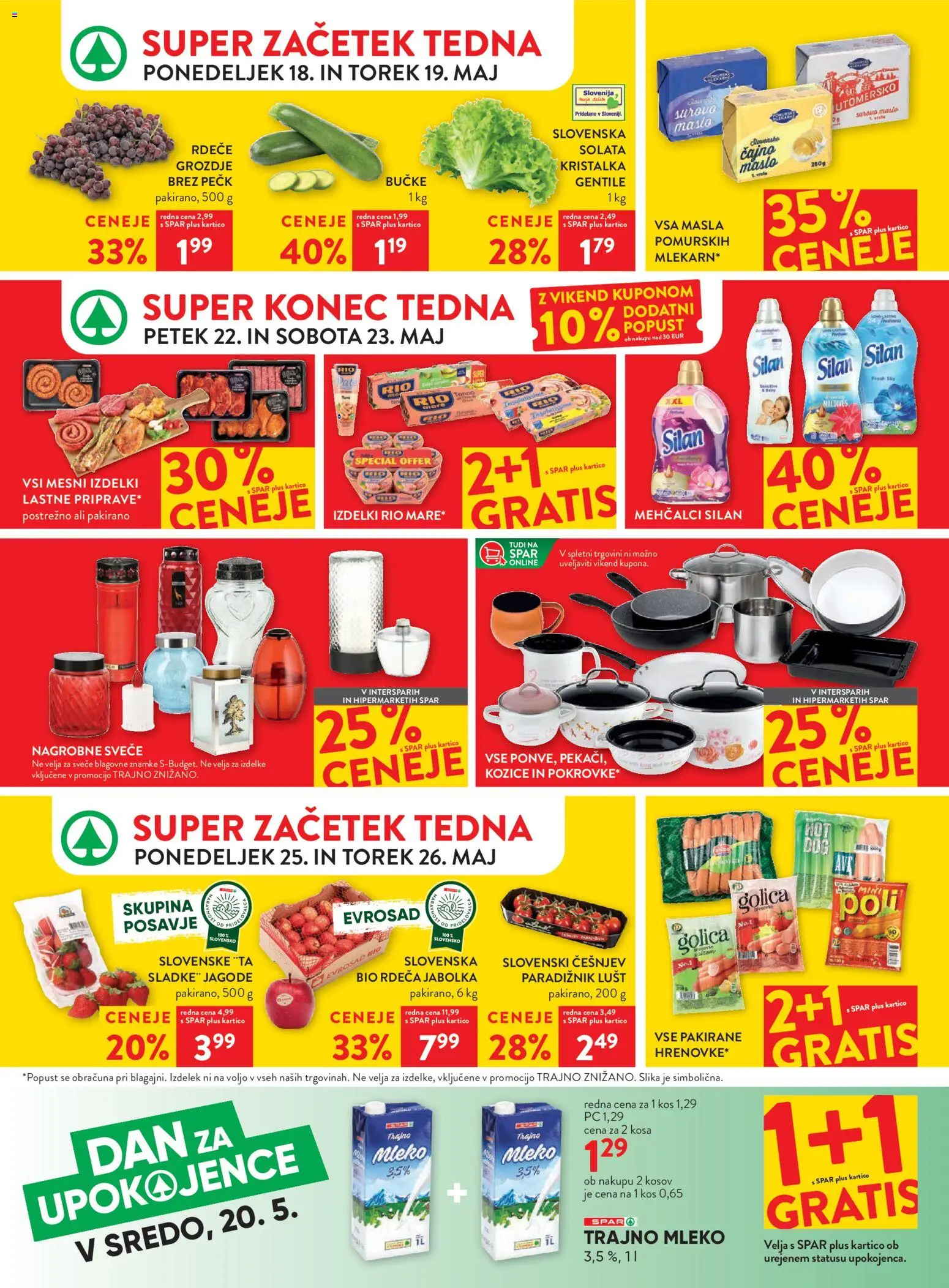 Novi Spar katalog ponudbe – veljaven od 20.05.2026 | Stran: 58 | Izdelki: Mleko, Maslo, Jabolka, Paradiznik