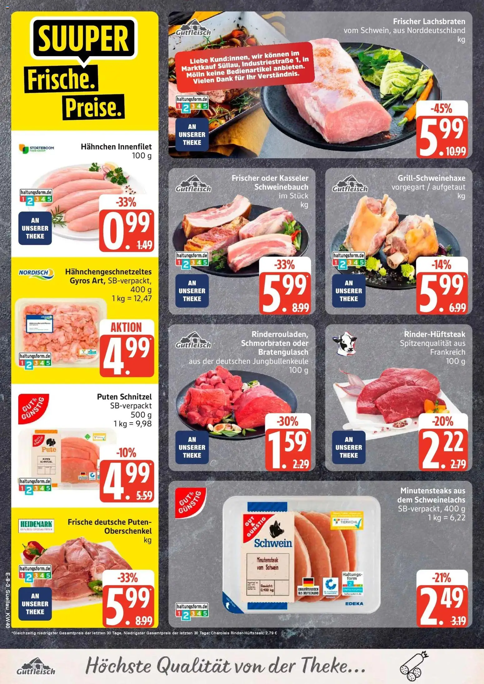 Edeka Prospekt Ratzeburg (ab 28.09.2026) » Angebote Online | Seite: 10 | Produkte: Pute, Hahnchen, Schnitzel, Gyros