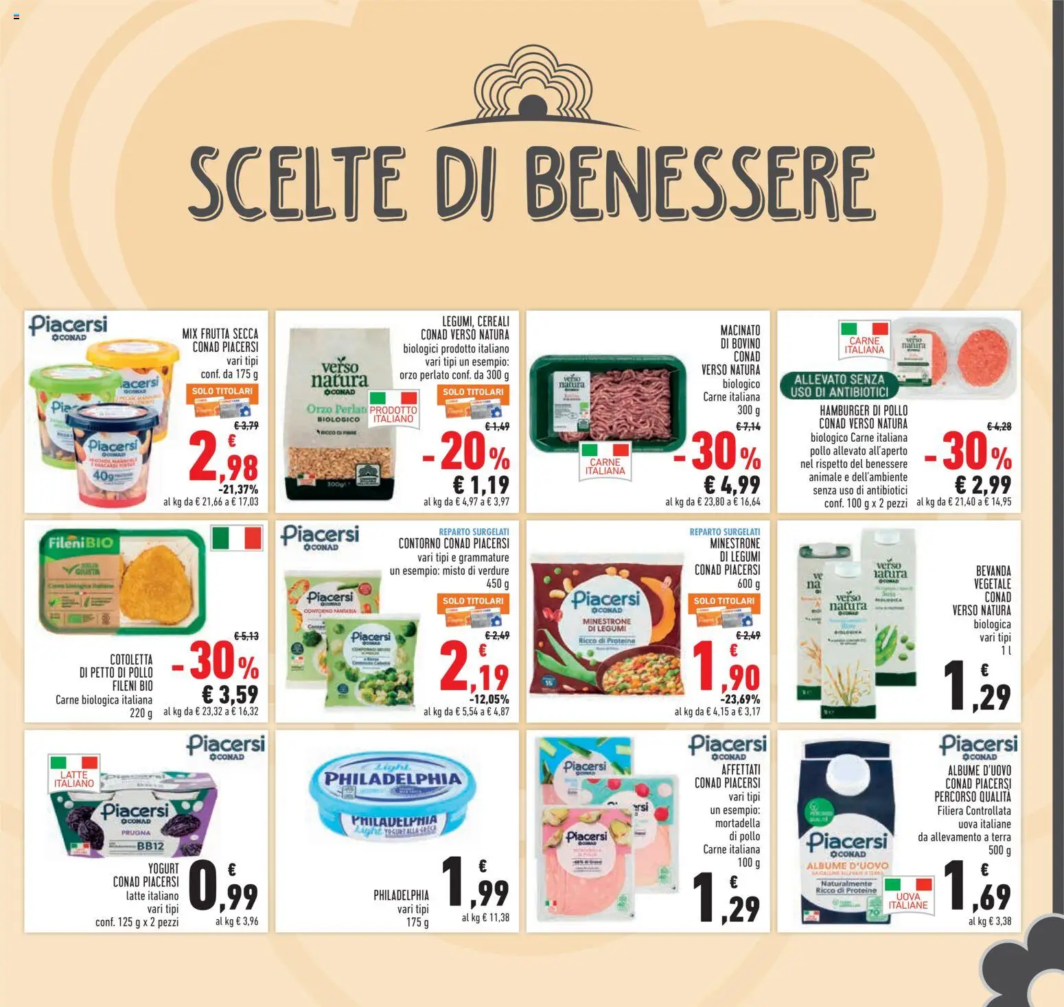 Volantino Conad del 21/10/2026 | Pagina: 11 | Prodotti: Uova, Frutta secca, Verdure, Hamburger