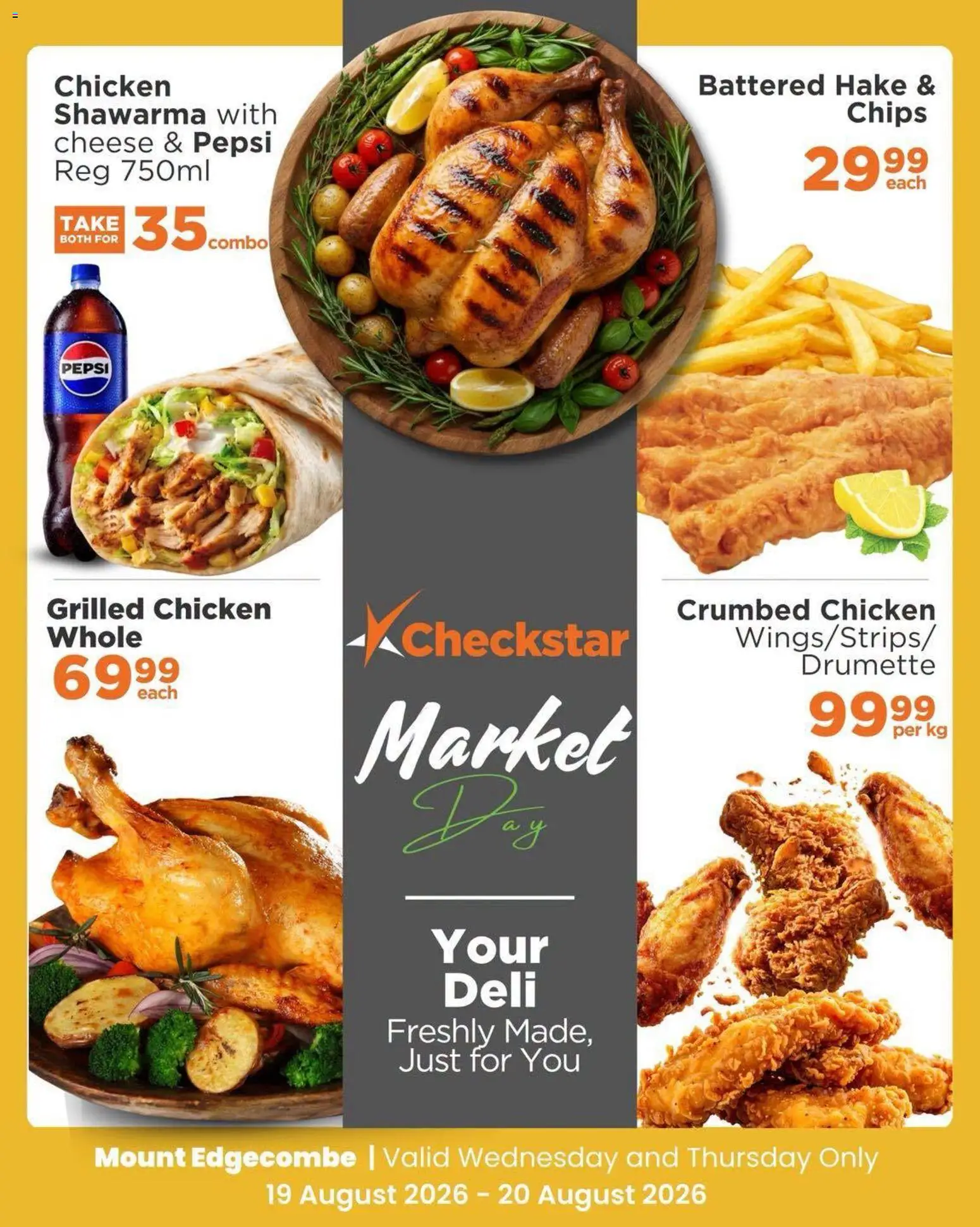 New Check Star catalogue – valid from 19/08/2026 | Page: 5 | Products: Cheese, Chicken, Chips