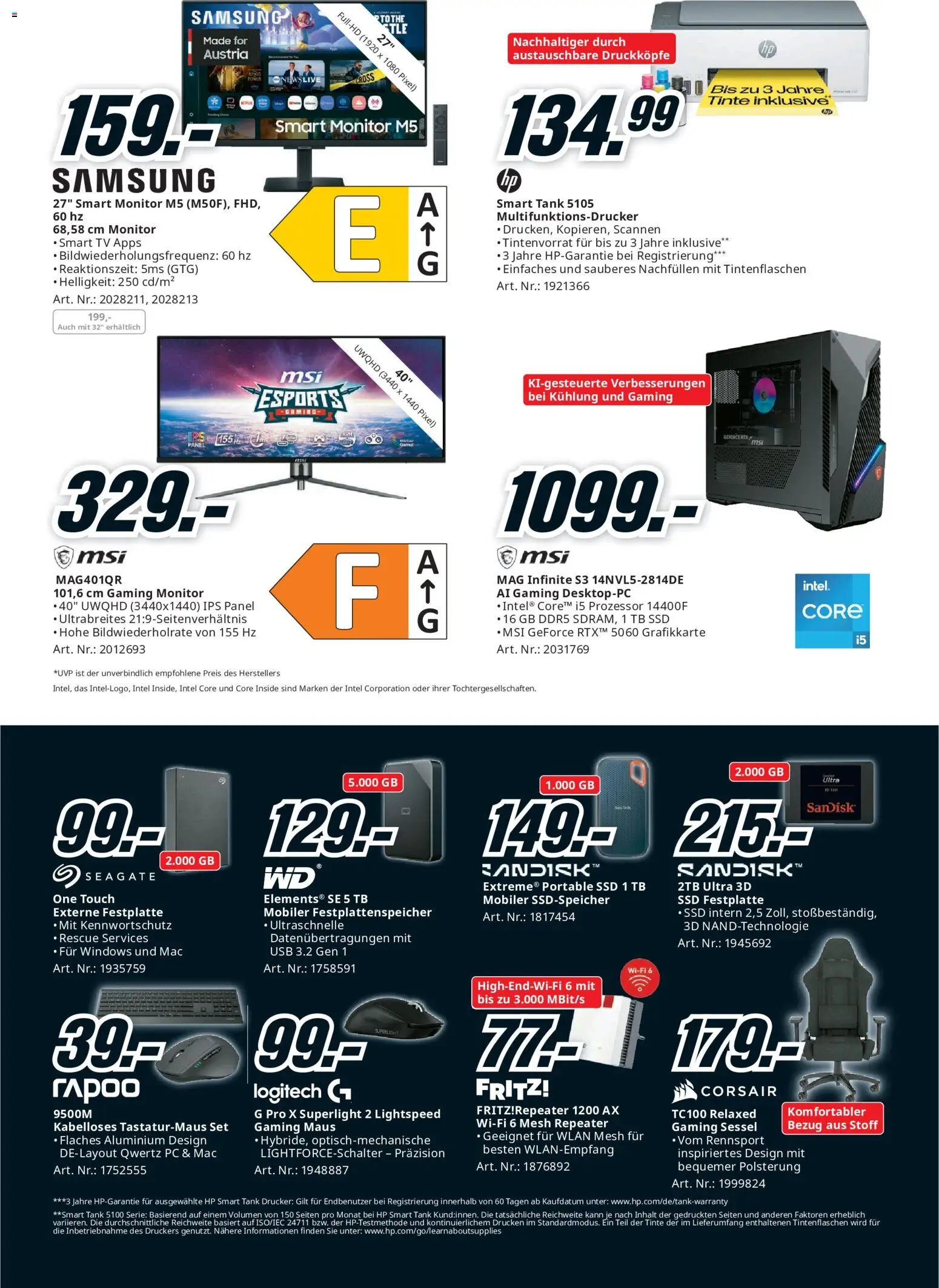 Media Markt Angebote gültig ab 24.05.2026 | Seite: 14 | Produkte: PC, Maus, USB, Samsung