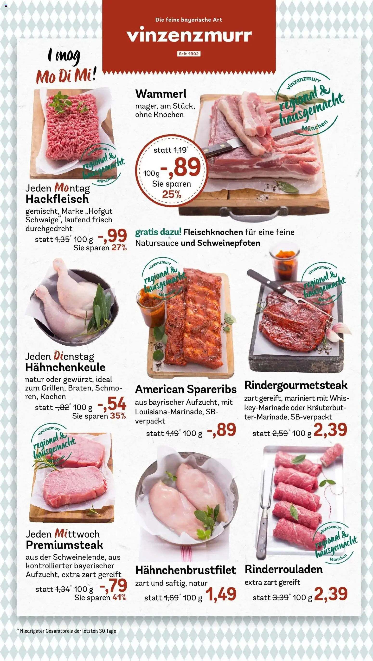 REWE Prospekt ab 31.08.2026 zum Blättern » Angebote | Seite: 8 | Produkte: Rinderrouladen, Hackfleisch