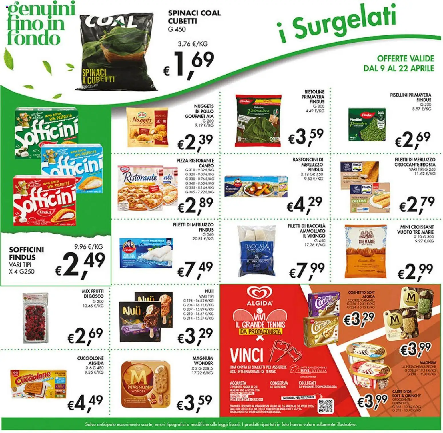 Volantino Coal del 09.04.2026 | Pagina: 17 | Prodotti: Pizza, Pollo, Merluzzo, Nuggets
