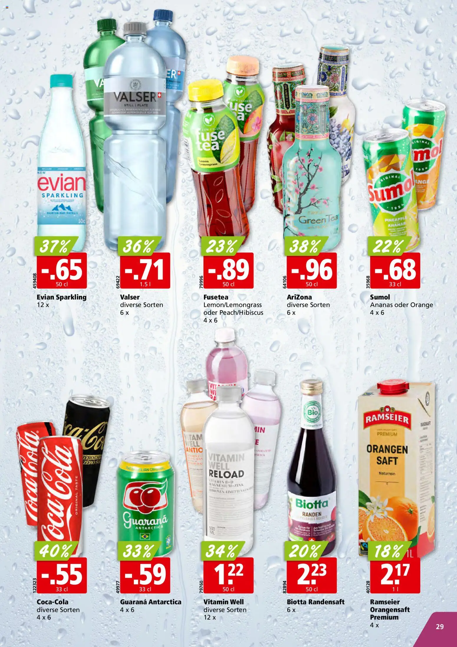 Aligro aktionen Chavannes, Matran, Genf, Sitten – gültig ab 12.10.2026 | Seite: 29 | Produkte: Coca Cola, Orangensaft, Orangen, Ananas
