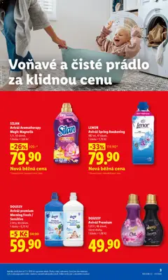Náhled letáku Aviváž Premium, 1,012 l, 46 dávek, různé druhy od 07.09.2026 | Strana: 3 | Produkty: Aviváž, Lenor, Silan