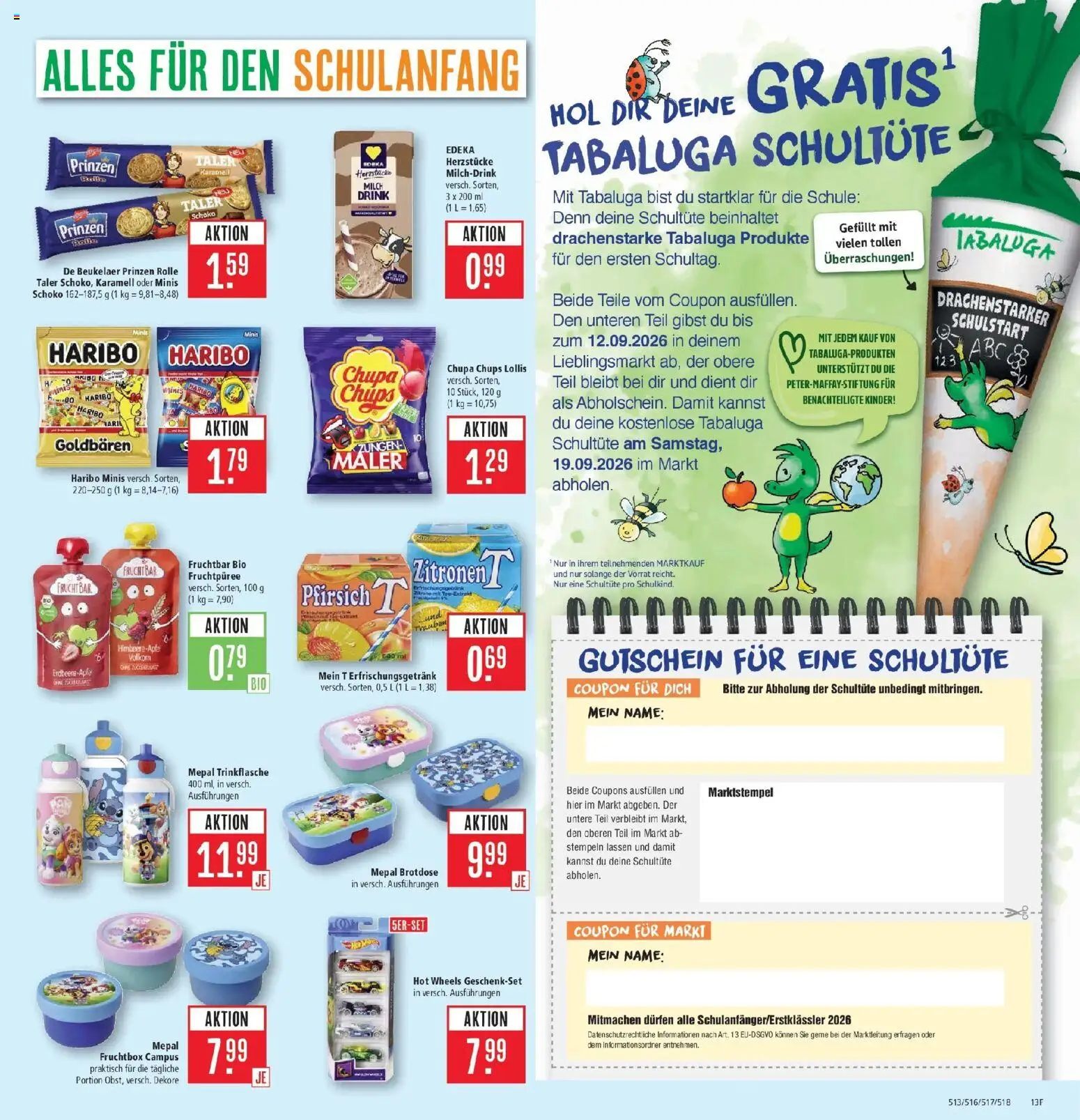 Marktkauf Prospekt Böblingen (ab 07.09.2026) » Angebote online | Seite: 19 | Produkte: Haribo, Milch, Pfirsich, Zitronen