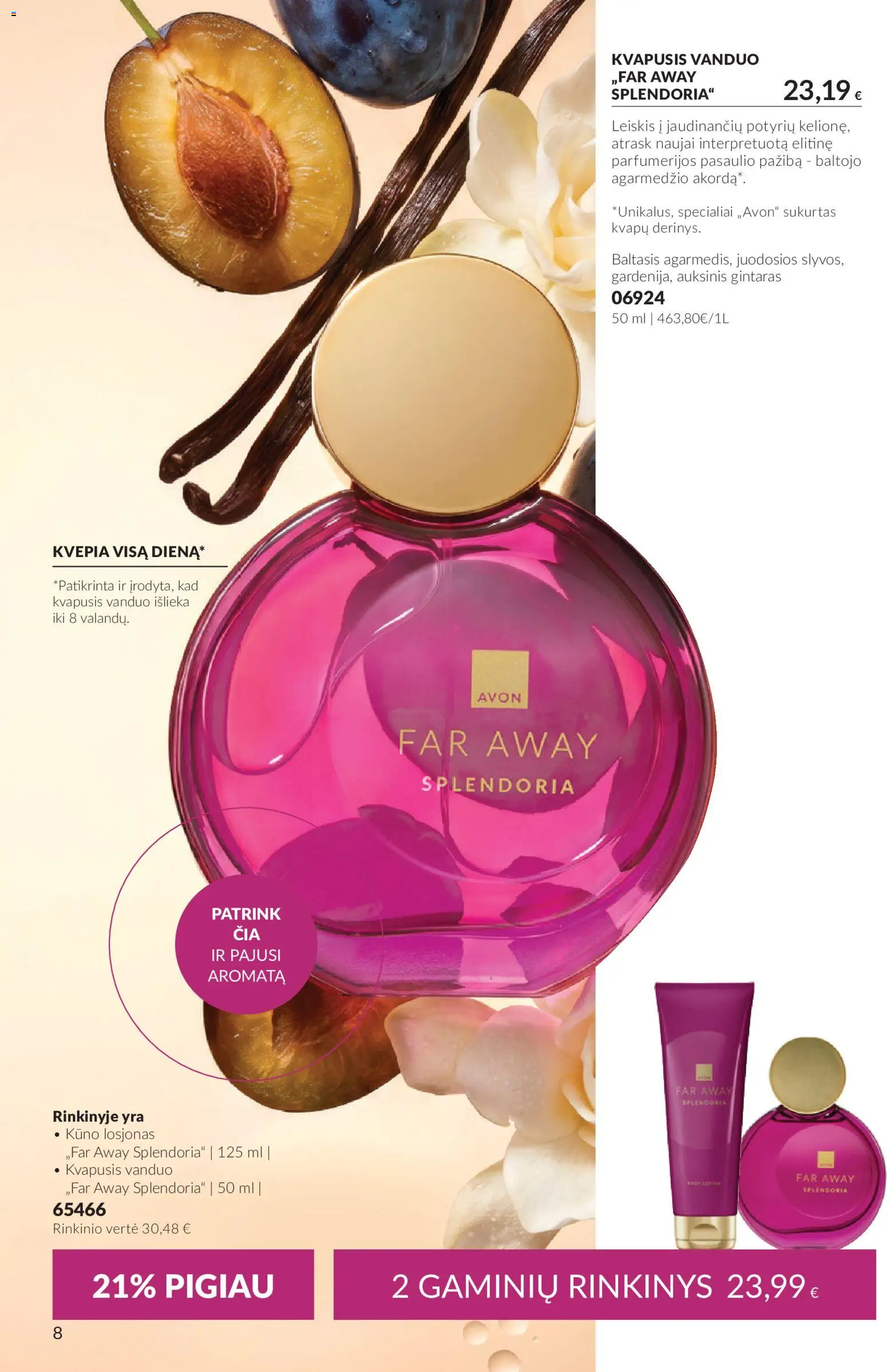 AVON akcijos nuo 2026.09.30 | Puslapis: 8 | Prekių: Kvapusis vanduo, Vanduo