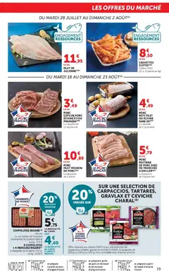 Super U - Prévisualisation de Super U - Les prix bas de la semaine valide à partir de 18/08/2026 | Page: 29 | Produits: Viande, Filet mignon, Porc, Carpaccio
