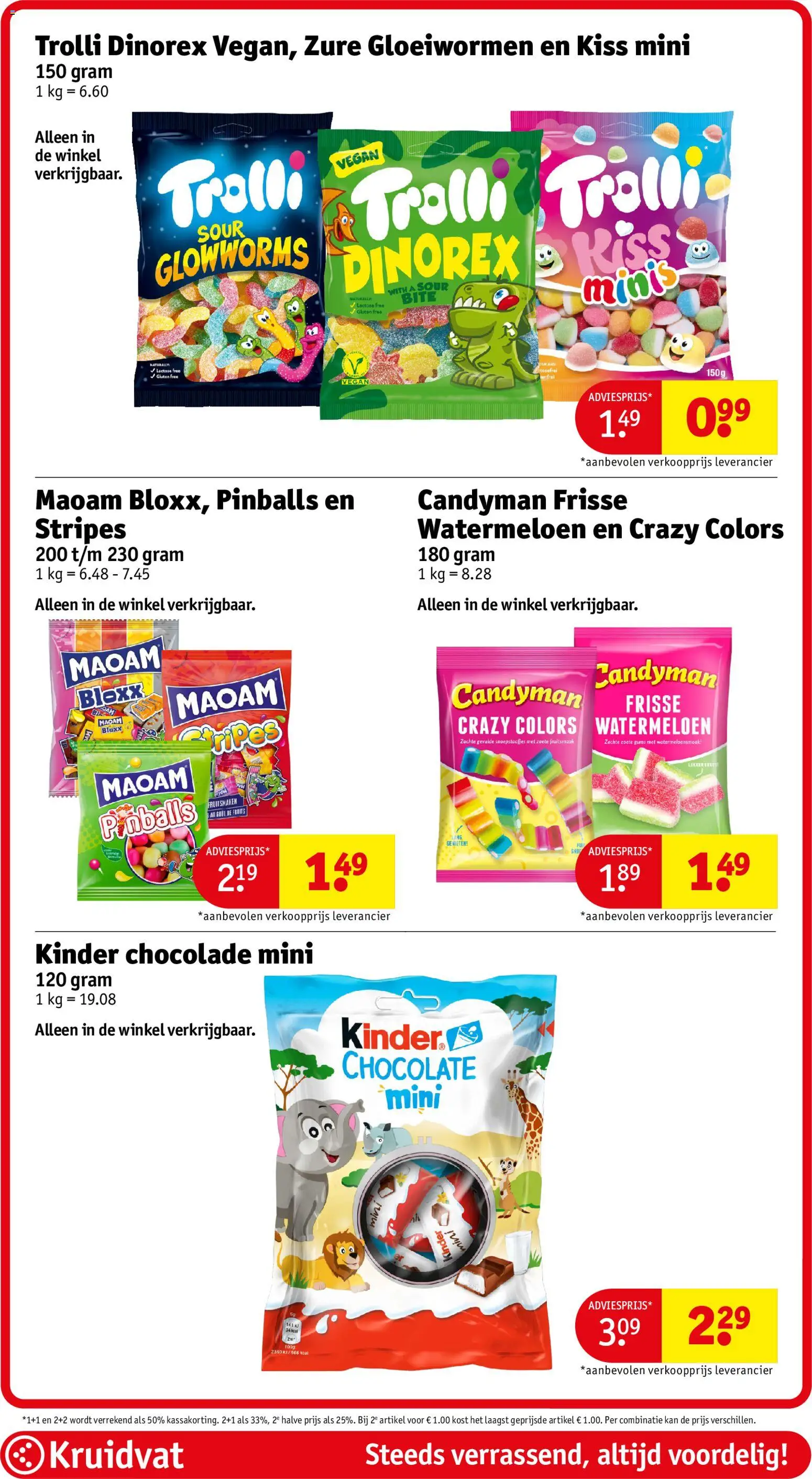 {H1} | Pagina: 67 | Producten: Kinder, Watermeloen, Kan, Chocolade