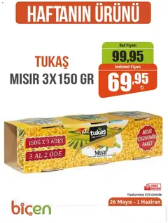 26.05.2026 tarihinden itibaren geçerli olan Biçen Market kataloğu önizlemesi