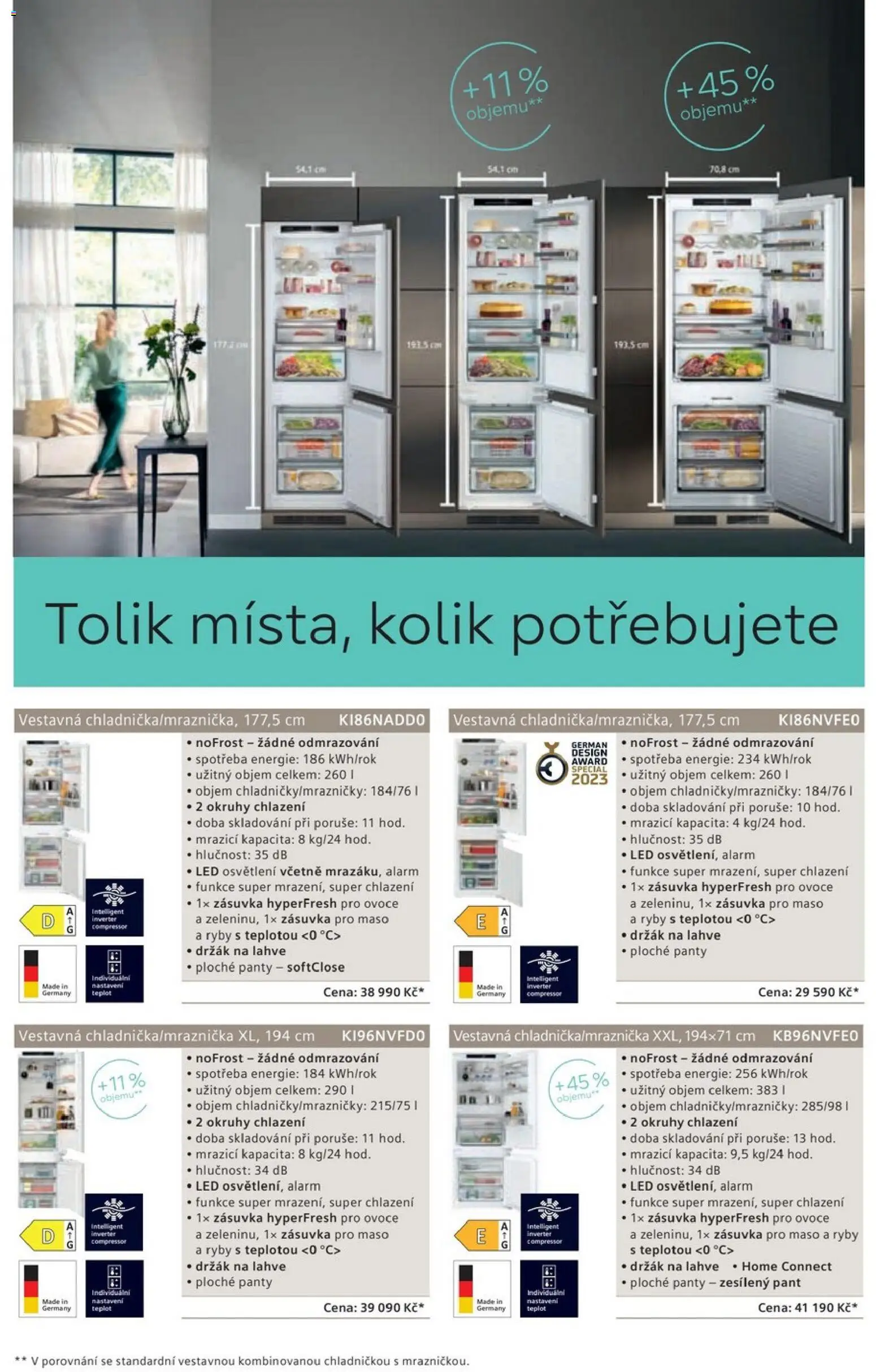XXXLutz leták - Siemens domácí spotřebiče od 01.06.2026 | Strana: 8 | Produkty: Ovoce, Ryby, Maso, LED