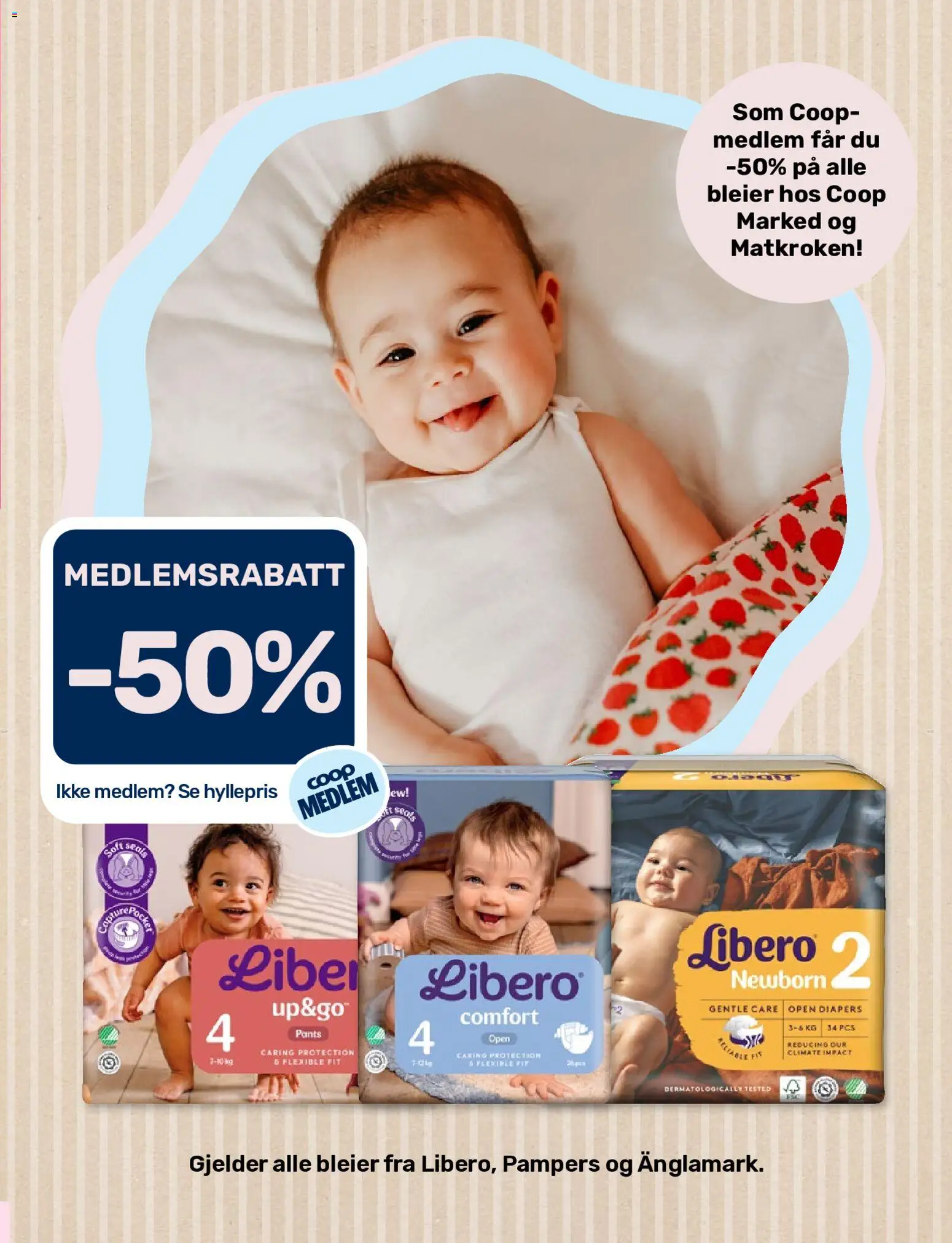 {H1} | Side: 7 | Produkter: Bleier, Pampers