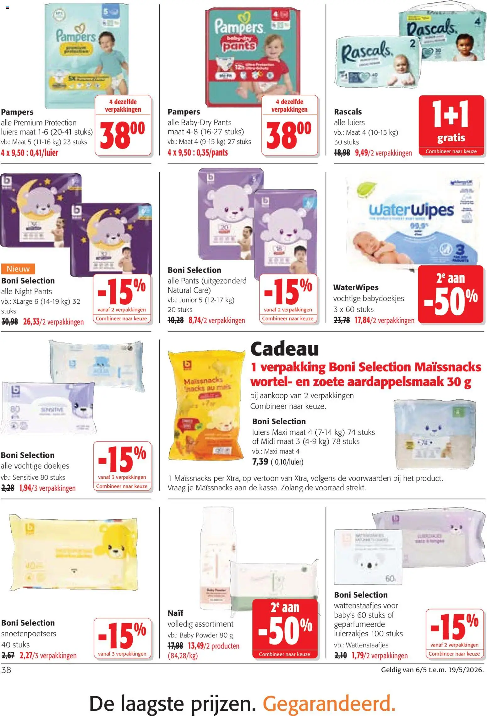 {H1} | Pagina: 38 | Producten: Pampers, Babydoekjes