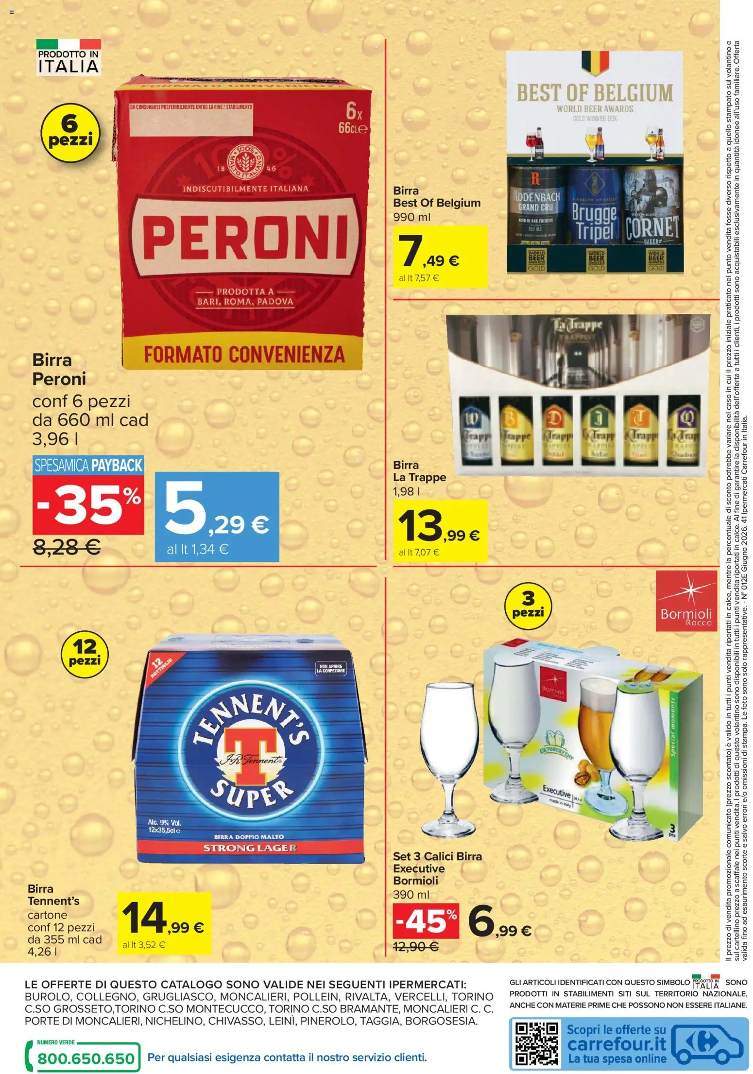 Volantino Carrefour del 03.06.2026 | Pagina: 8 | Prodotti: Tennent's, Birra, Scaffale