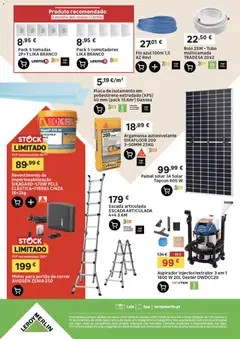 Pré-visualização Leroy Merlin Catálogo válido de 01/10/2026 | Página: 18 | Produtos: Isolamento, Escada, Portão, Argamassa
