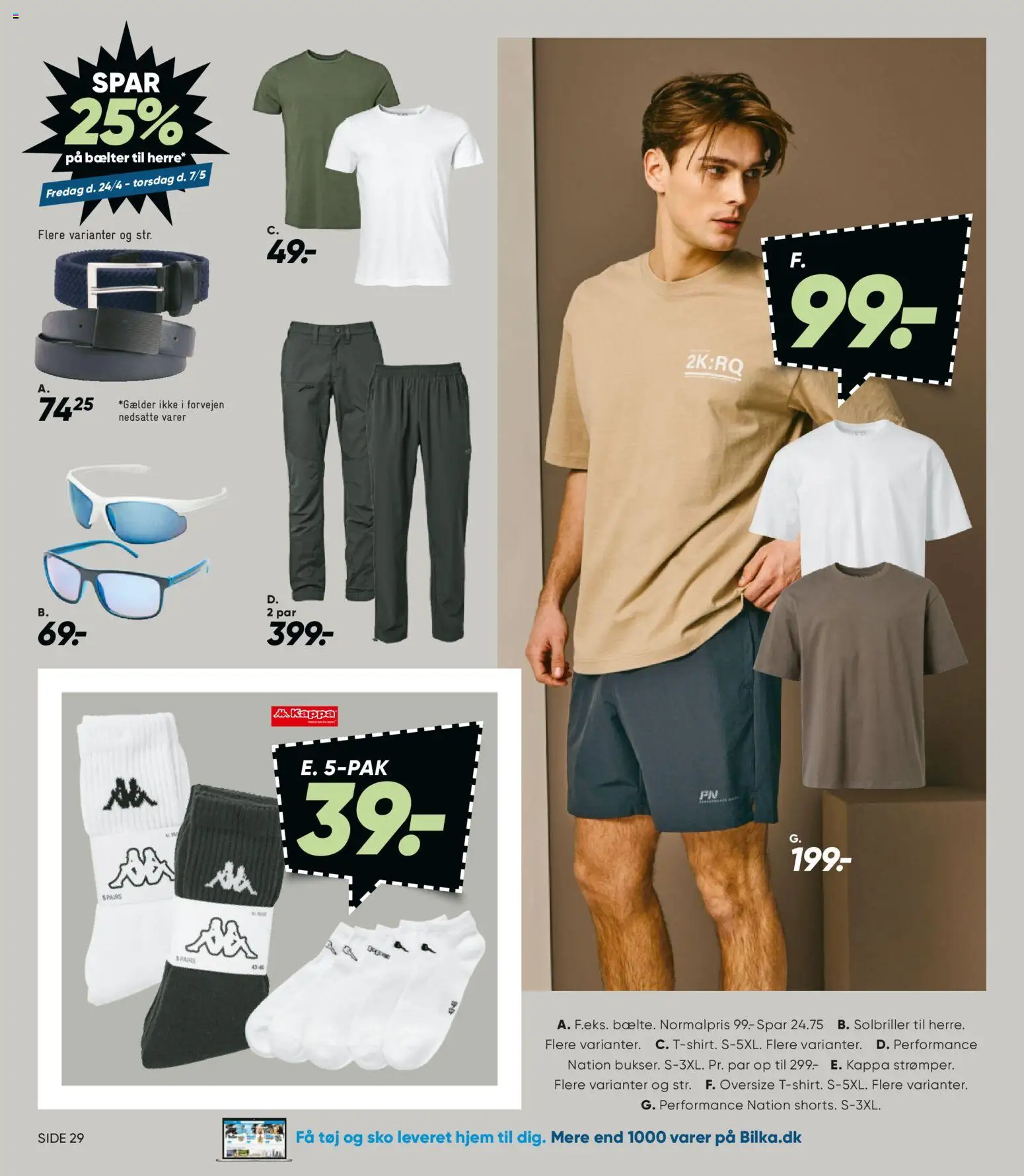 Bilka tilbudsavis – gyldig fra 24.04.2026 | Side: 35 | Produkter: Solbriller, Sko, Tøj