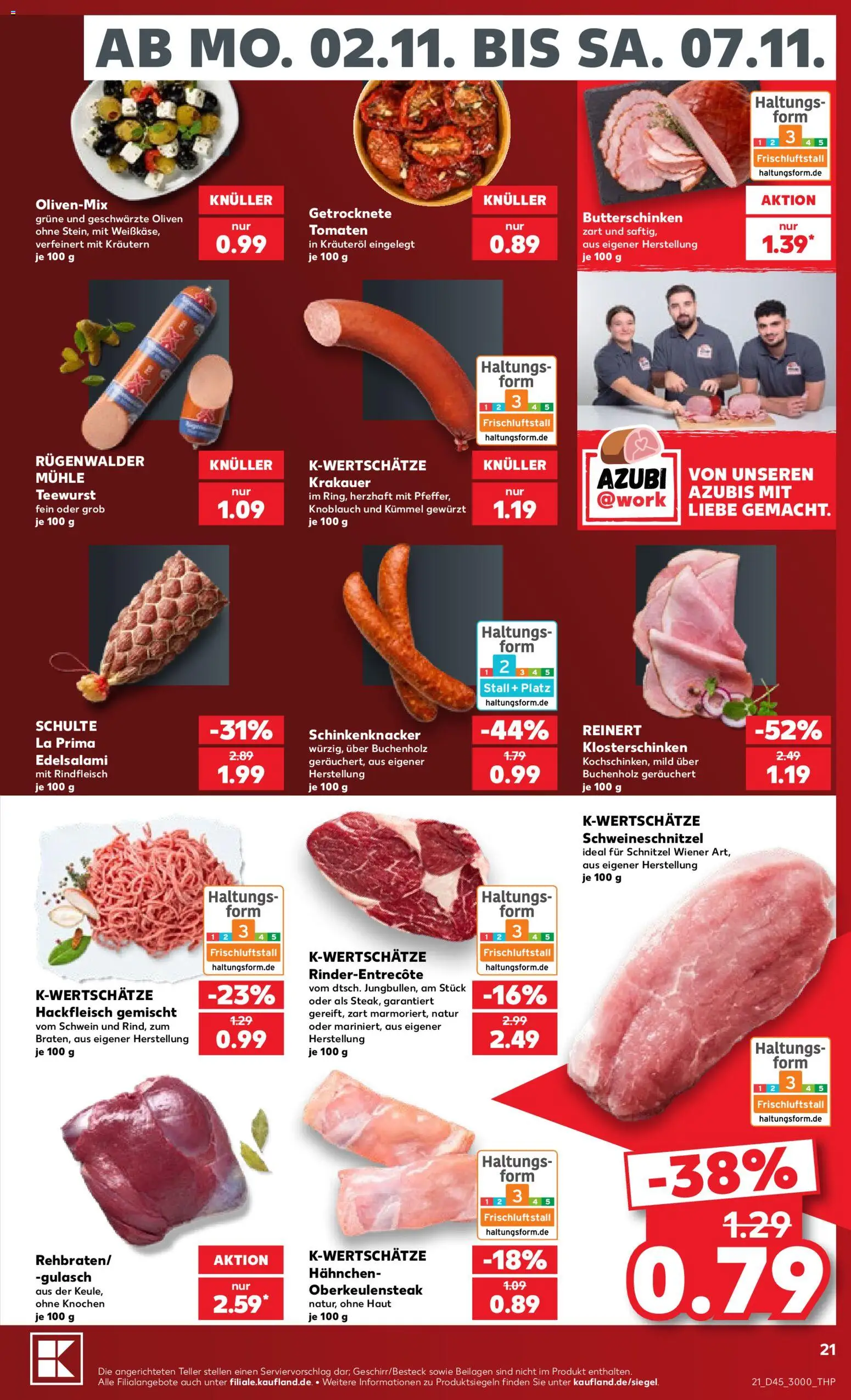 {H1} | Pagina: 21 | Producten: Tomaten, Schnitzel, La
